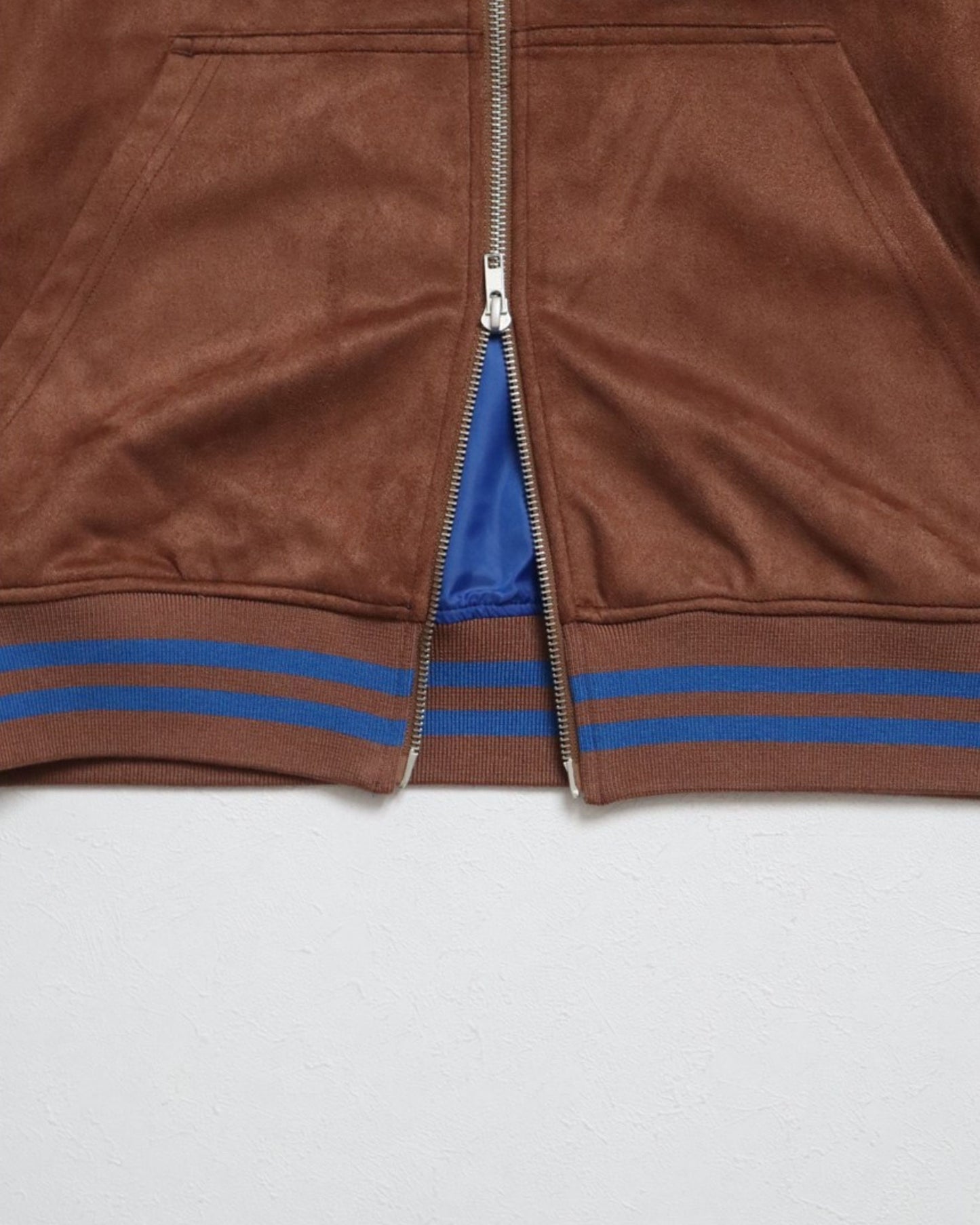 Satin Line Jacket / フェイクスウェードZIPパーカー