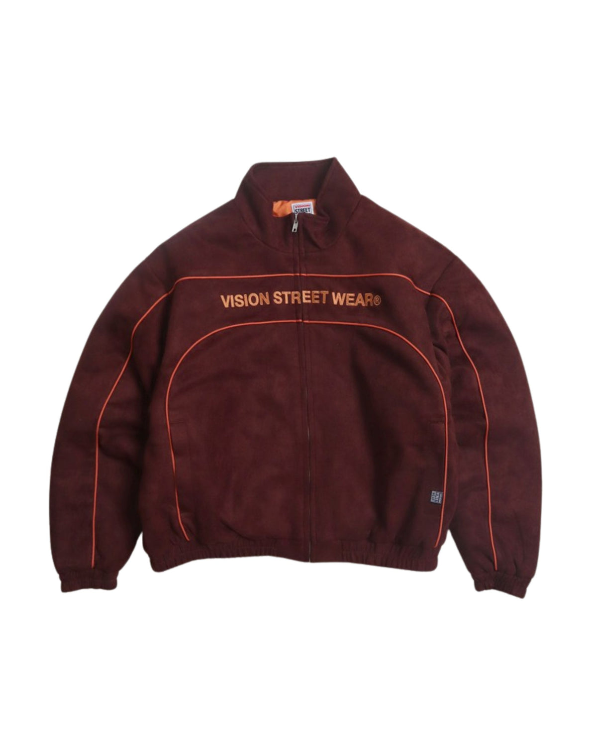 Fake suede piping padded jacket / フェイクスエードパイピング中綿ジャケット