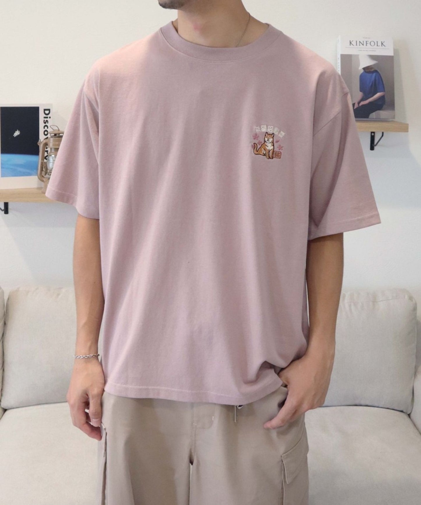 【Japan Series】SHIBA-INU Tee / 柴犬 刺繍Tシャツ