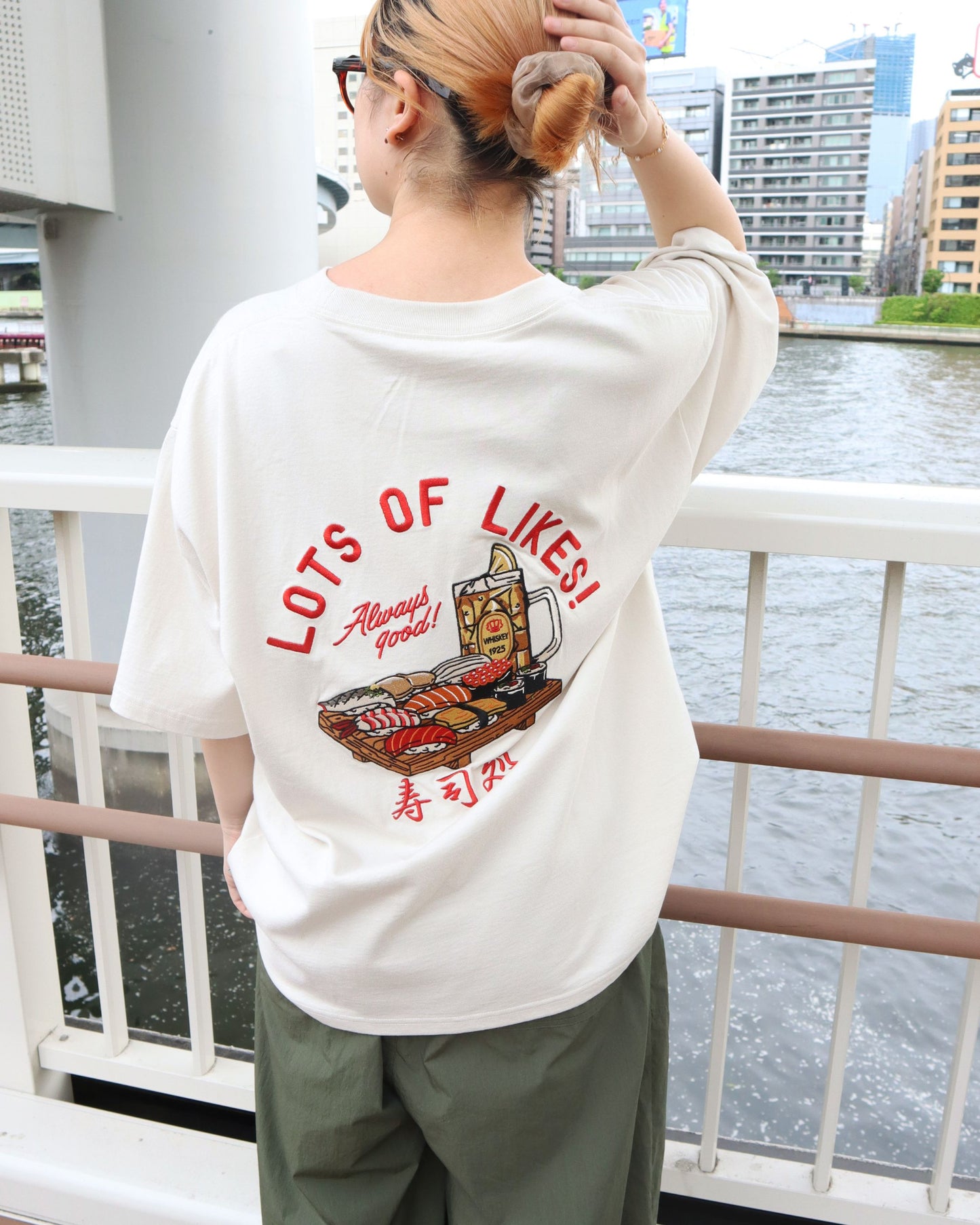 【JapanSeries】SUSHI Embroidered Tee