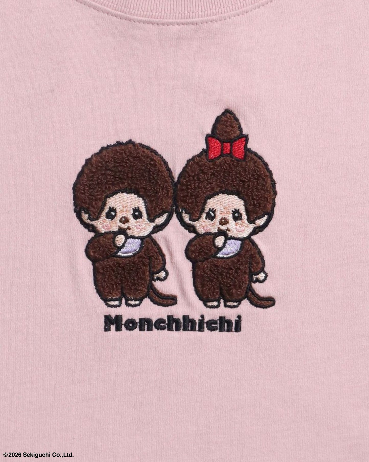 【モンチッチ】刺繍Tシャツ