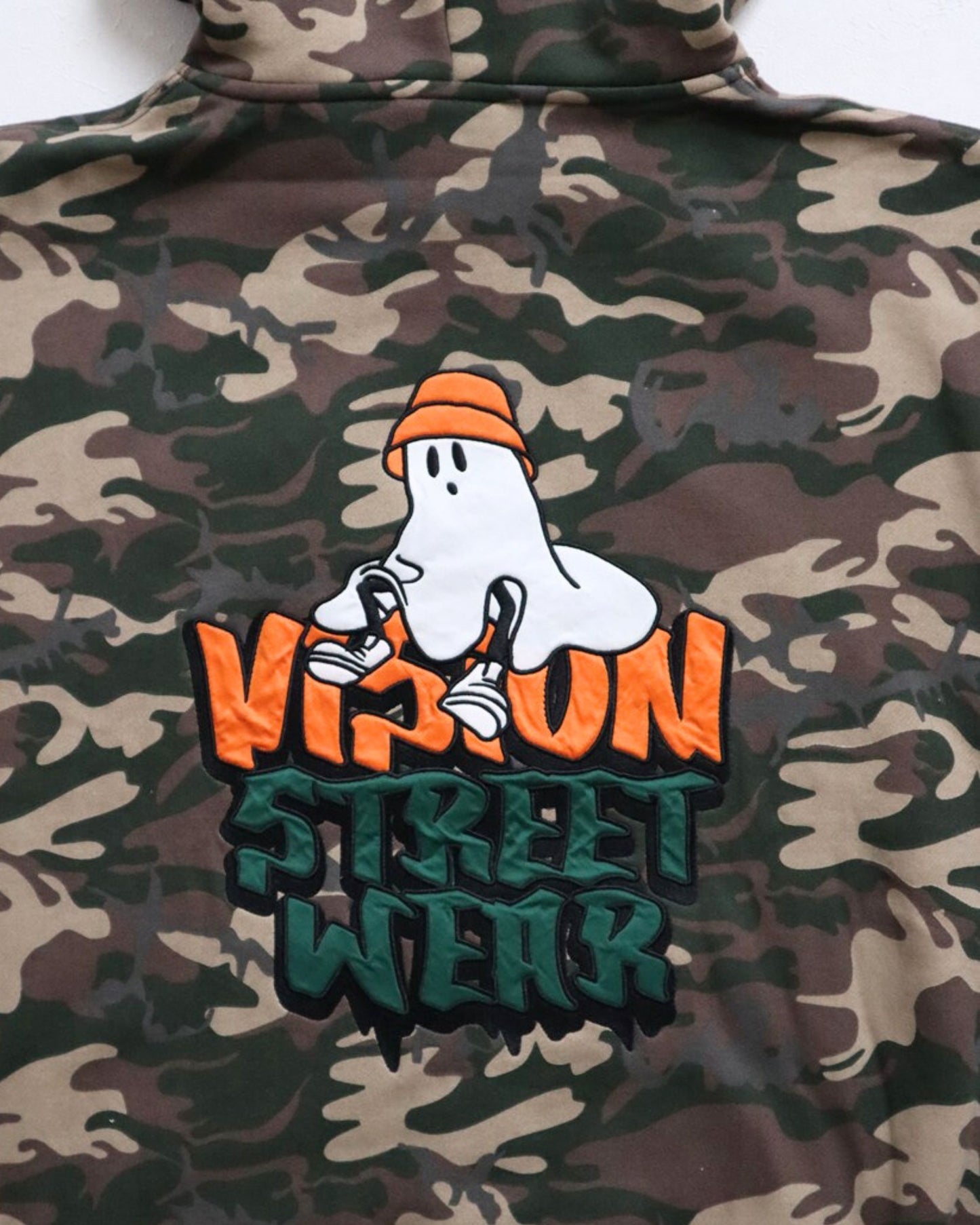 Ghost Satin Zip Hoodie