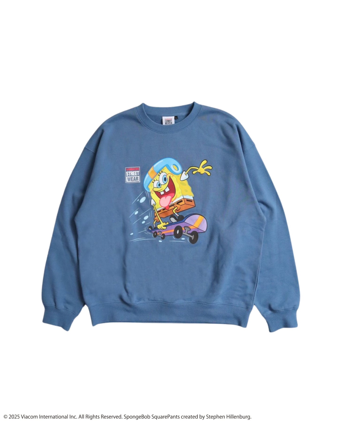 【スポンジ・ボブコラボ】Skateboard Sweatshirt / POPプリントコラボスウェット