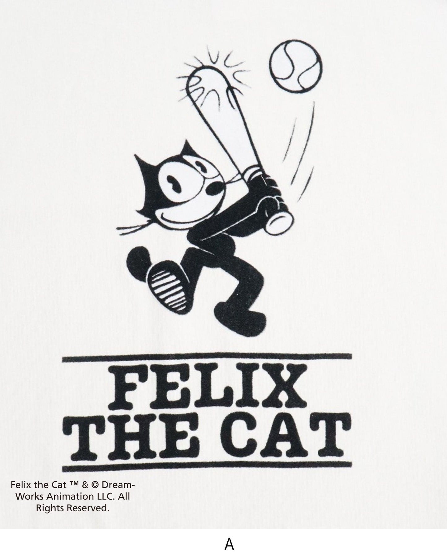 【FELIX THE CAT】ラグランフロッキーロンTee