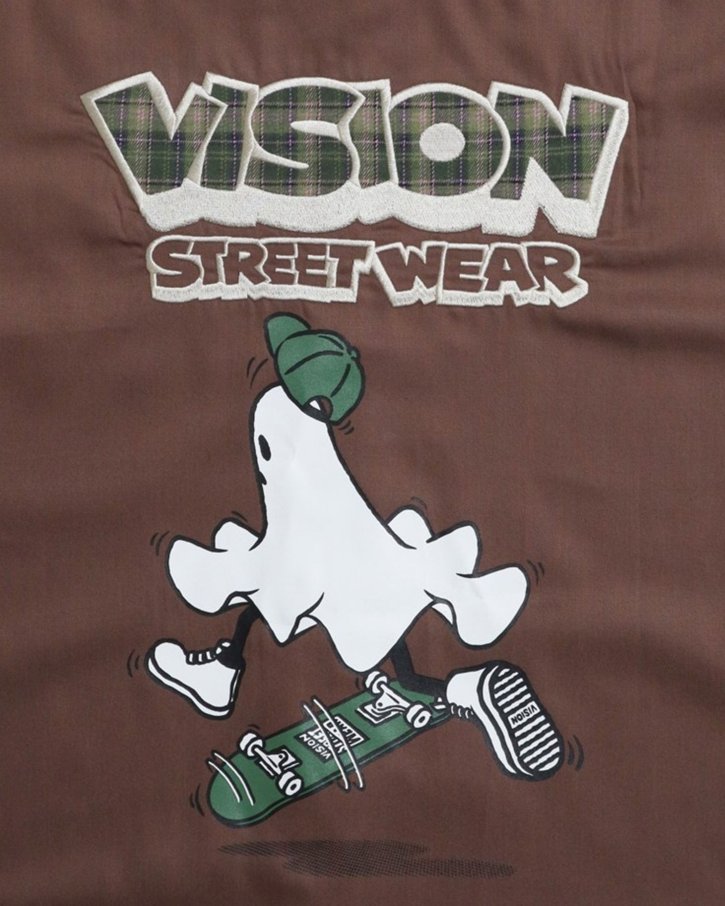 Ghost shirt / 異素材ロゴゴーストシャツ