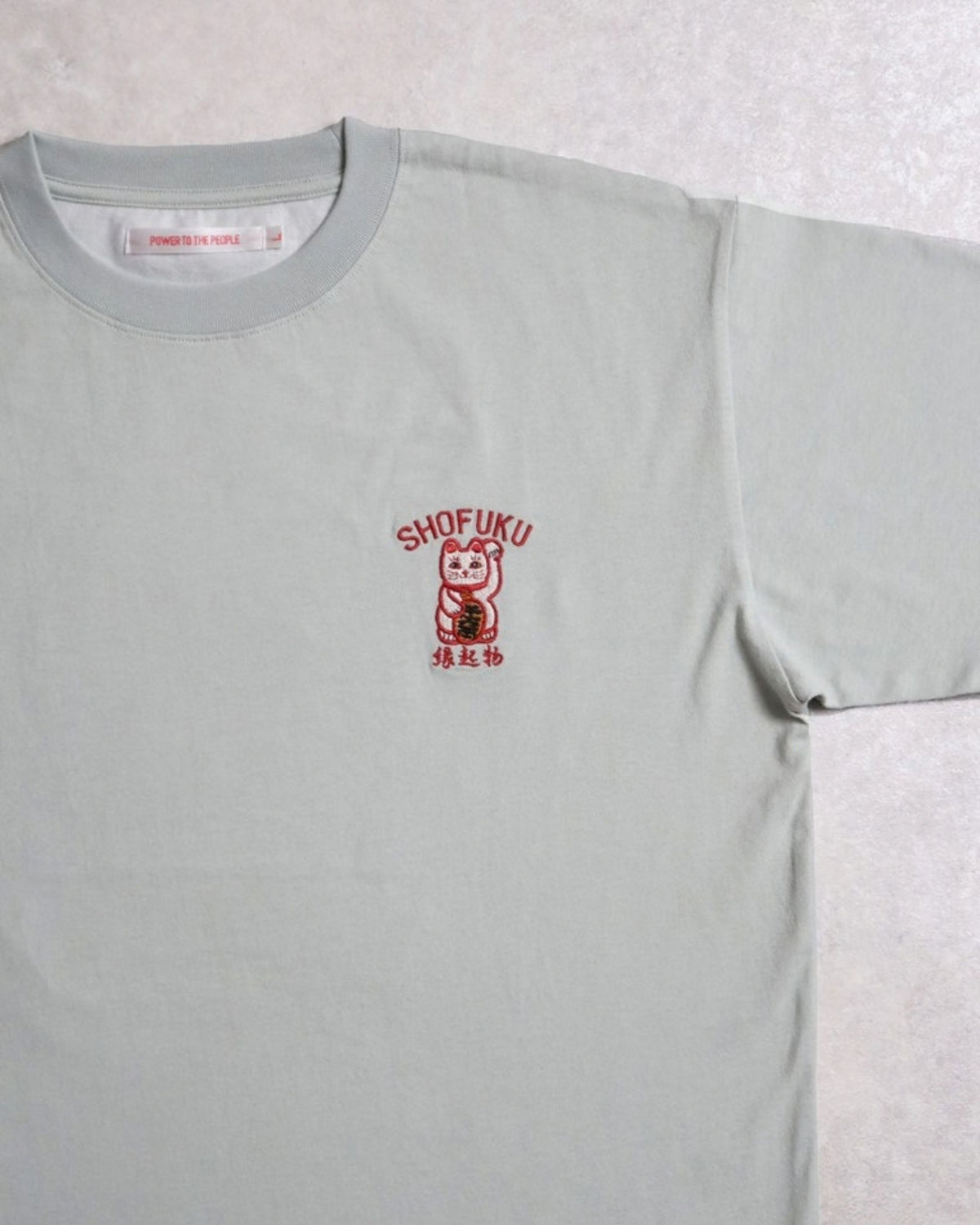 【Japan Series】MANEKINEKO Tee / 招き猫　刺繍Tシャツ