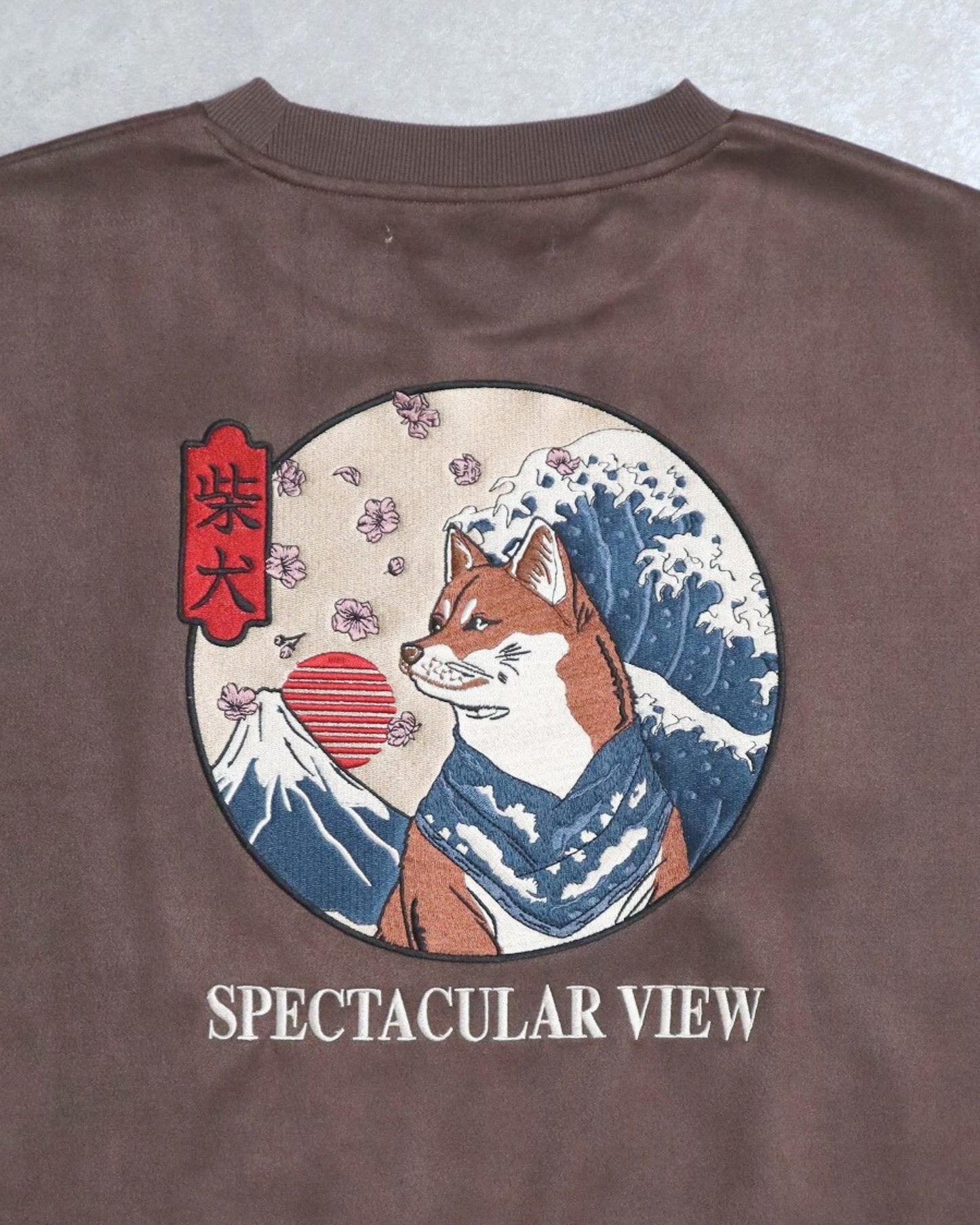 【JapanSeries】SHIBAINU Suede Sweatshirt