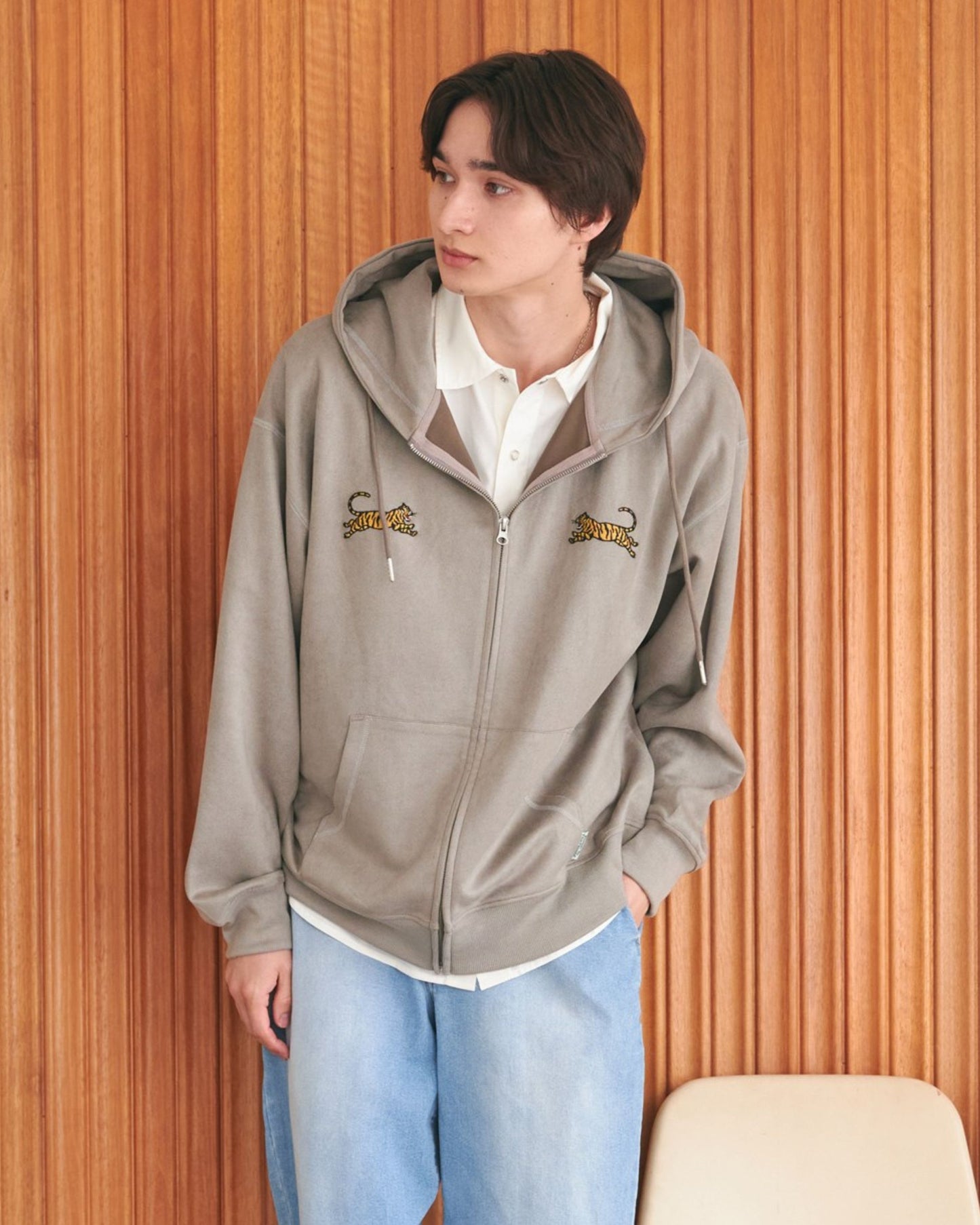 Tiger Suede Hoodie