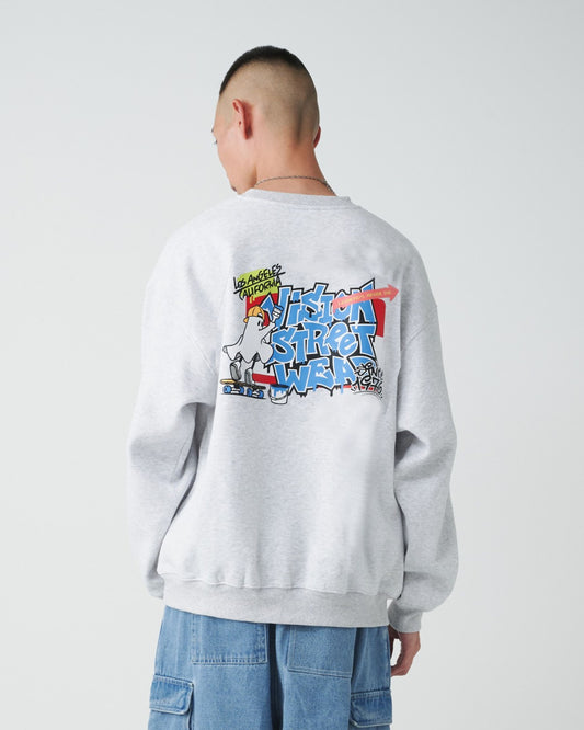 Ghost Sticker Sweatshirt / ゴーストステッカーグラフィック スウェット