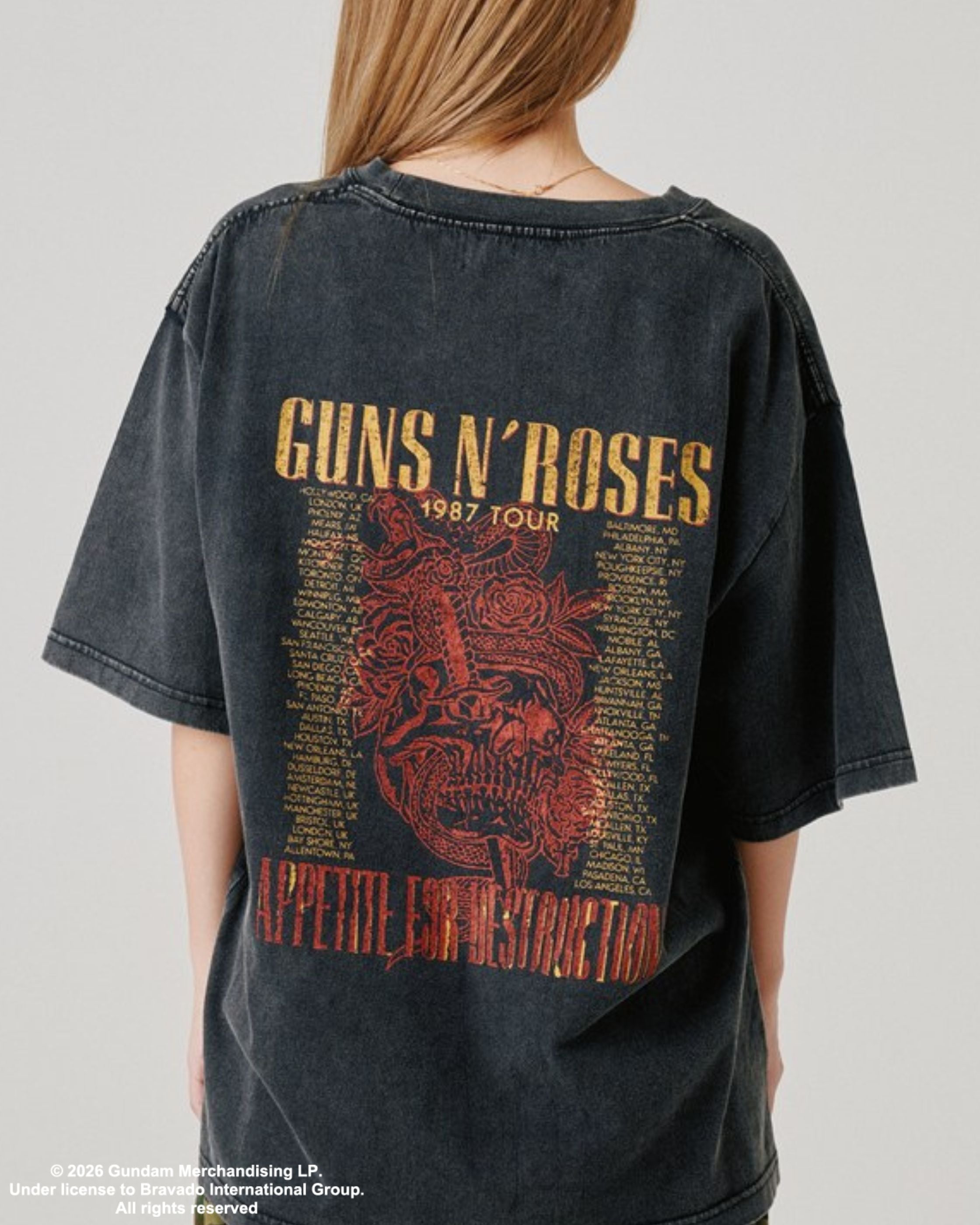 ガンズアンドローゼズ　プリントTシャツ　Lサイズ GUNS N ROSES ガンズアンドローゼズ (デビュー 40周年 ) - NOT IN THIS