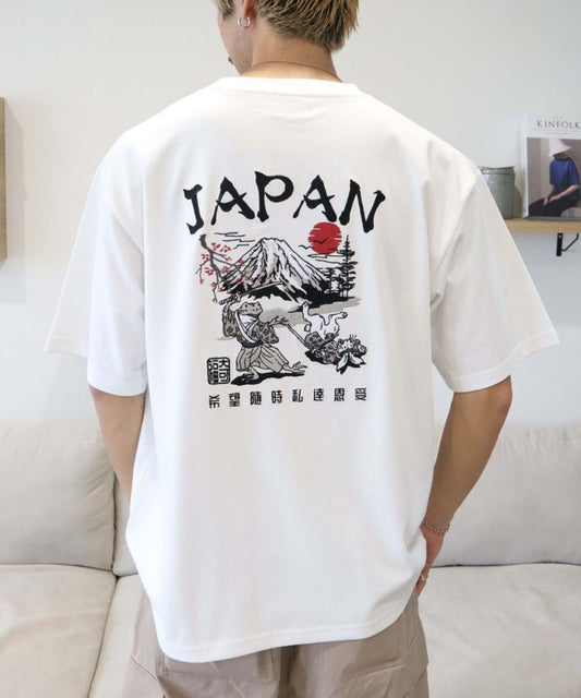 【Japan Series】SUMI-E  Tee / 水墨画 刺繍Tシャツ