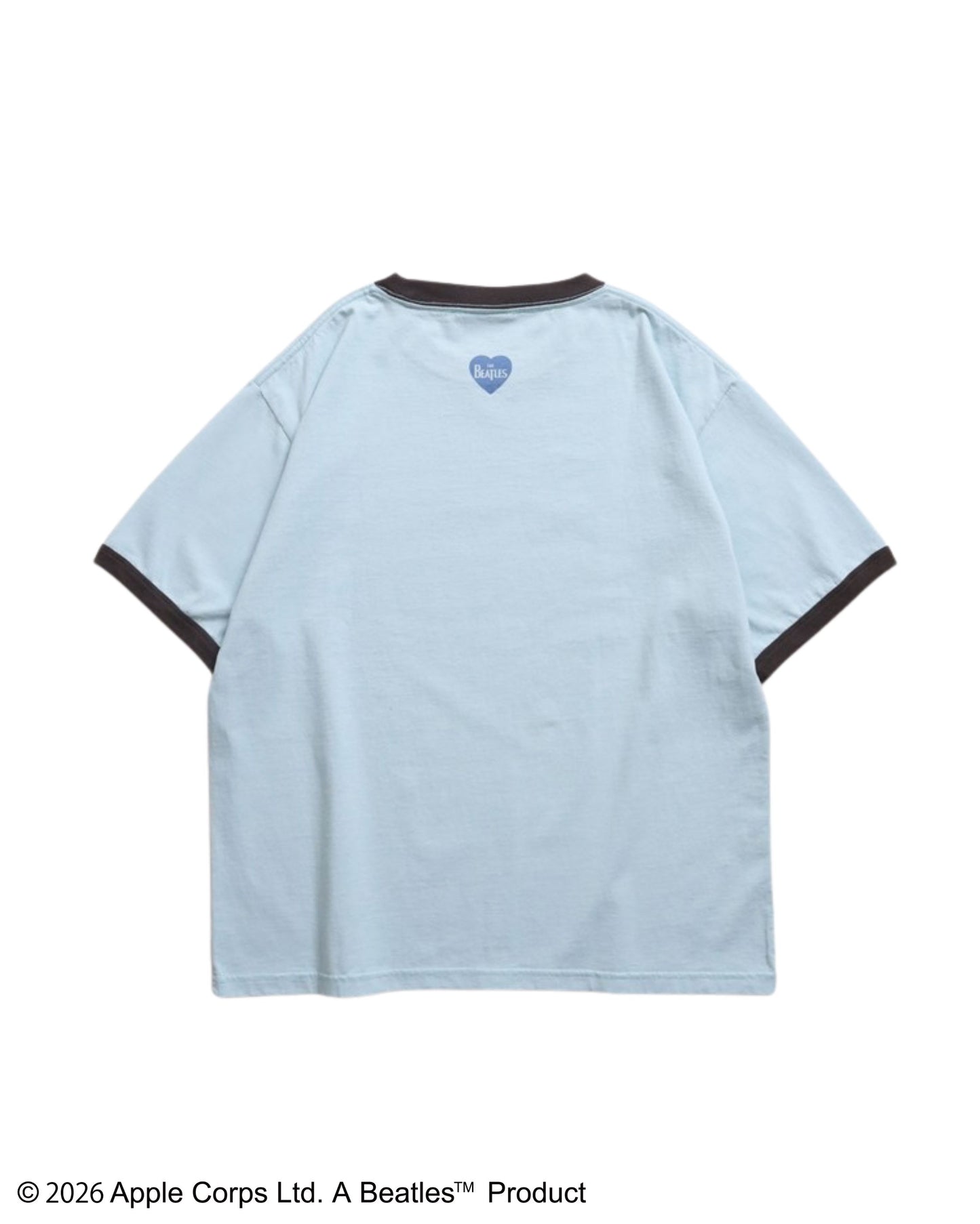 【ビートルズ】ハート柄リンガーT