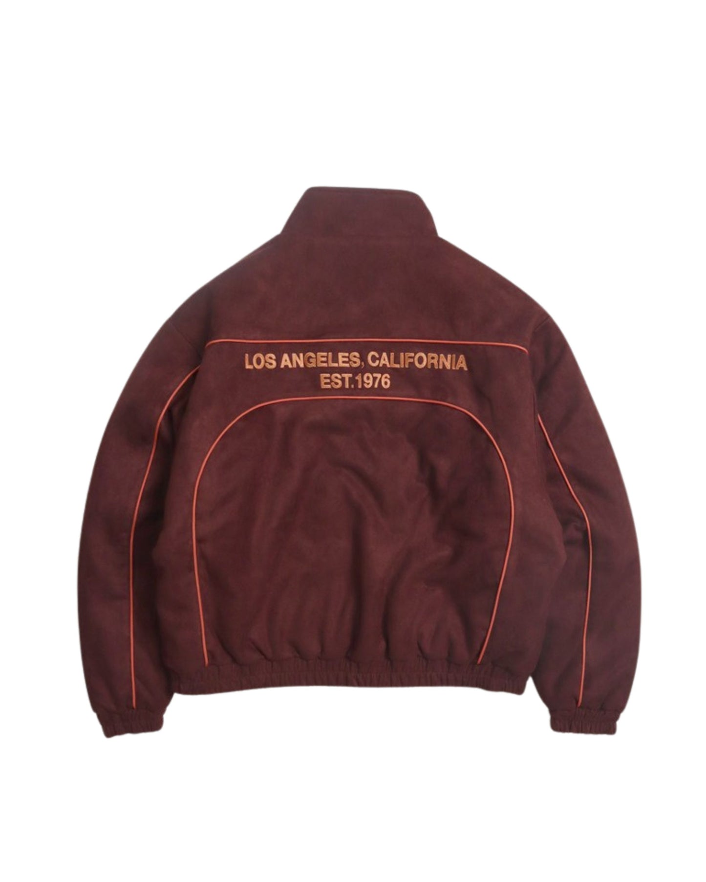 Fake suede piping padded jacket / フェイクスエードパイピング中綿ジャケット