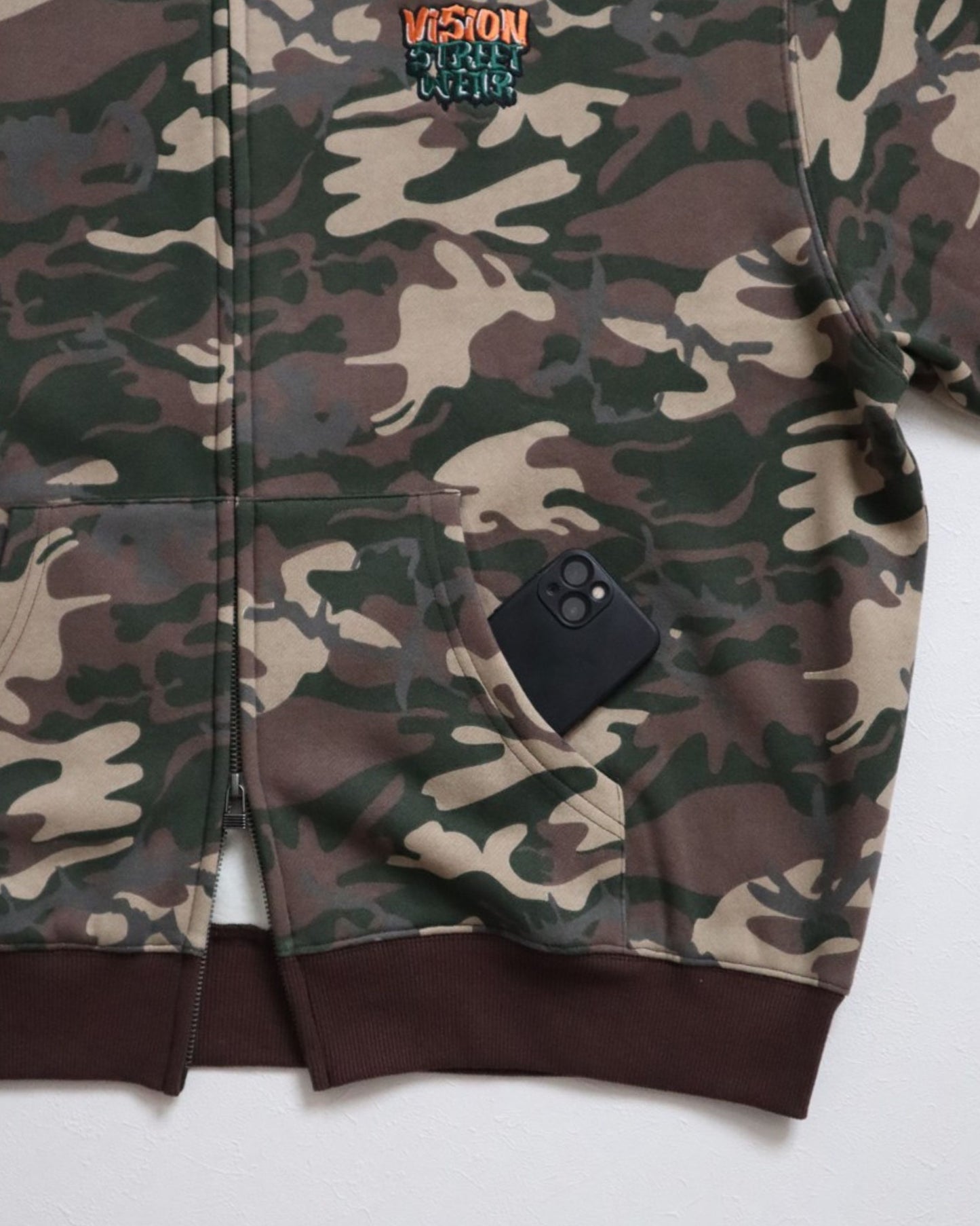 Ghost Satin Zip Hoodie