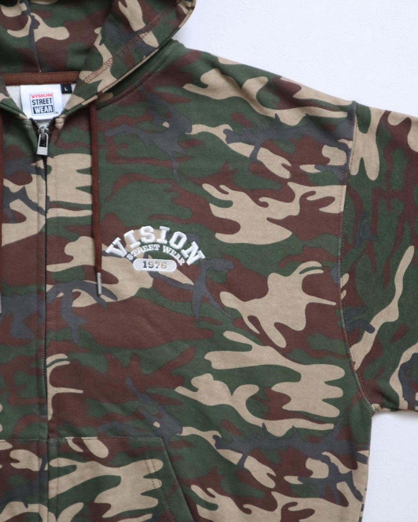 College Logo ZIP Hoodie / カレッジ刺繍パーカー