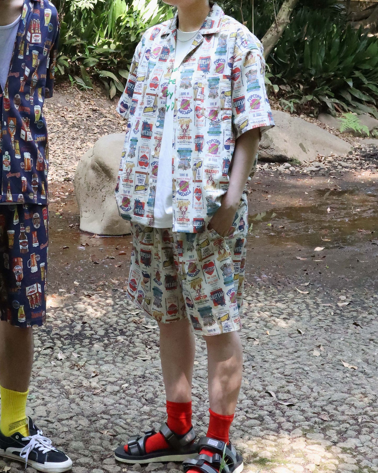 【梨地】総柄ショーツ