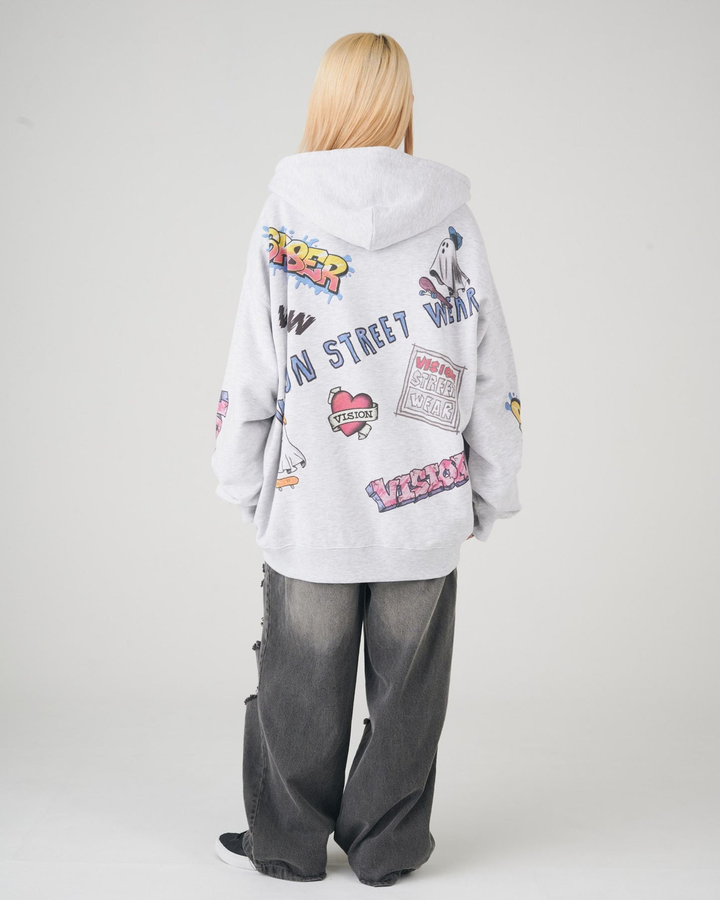 Graffiti Print Hoodie