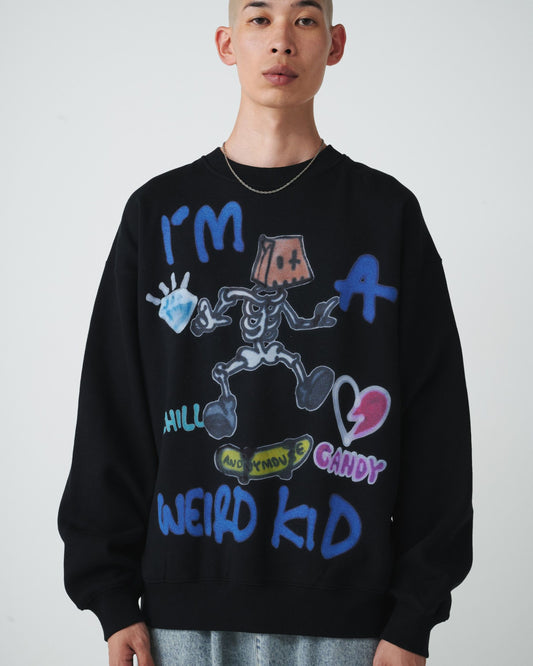 【guernika】Skull Skater Sweatshirt / スカルスケーターグラフィック スウェット