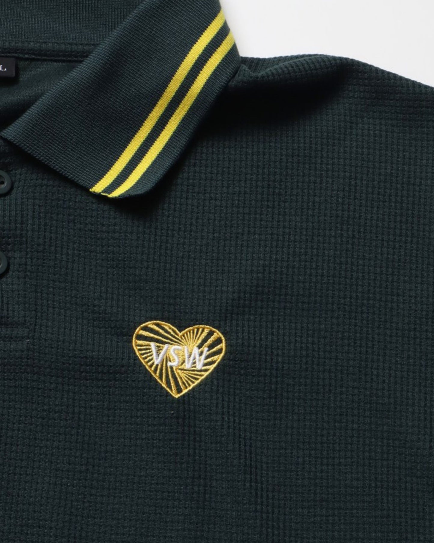 HT waffle Polo Shirt / ハートワッフルポロシャツ