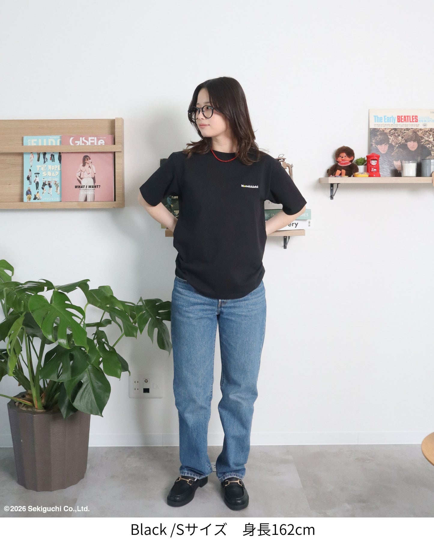 【モンチッチ】フォトプリントTシャツ