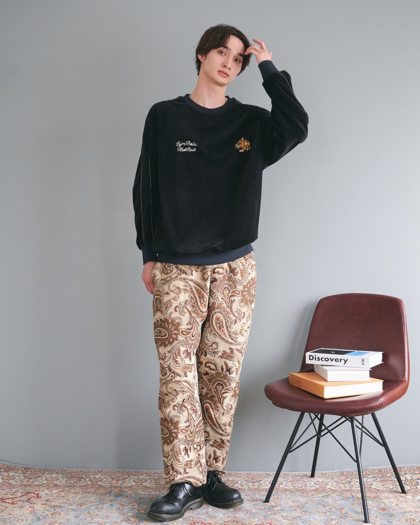 Velour Raglan Sweatshirt