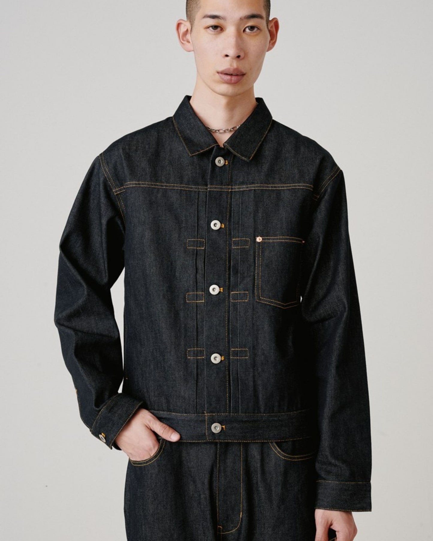 Rigid Denim Jacket / ステッチリジットデニムジャケット