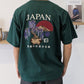 【Japan Series】WISTERIA-BONSAI Tee / 藤の花盆栽  刺繍Tシャツ