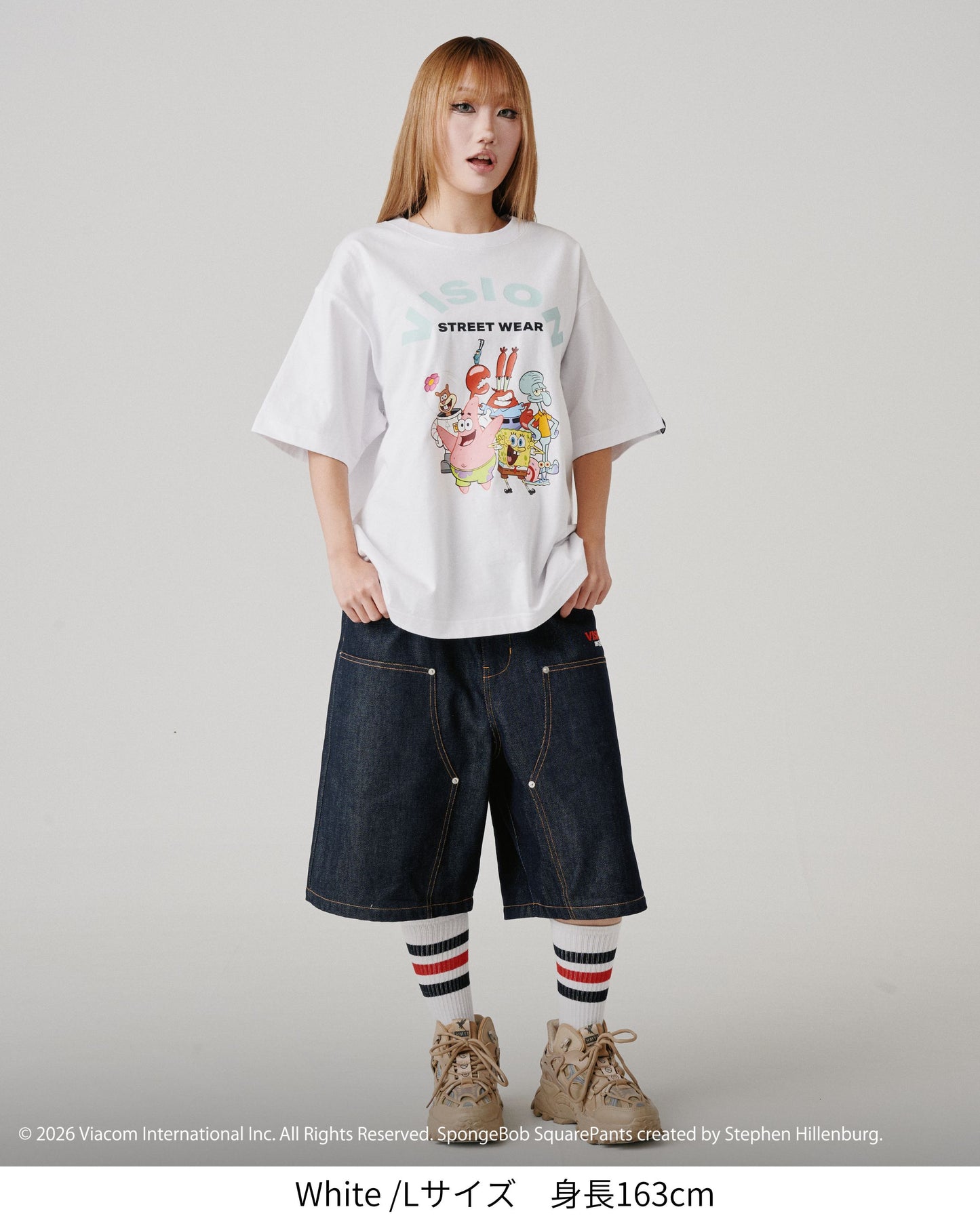 【スポンジ・ボブコラボ】Character Tee / キャラクターグラフィックTシャツ