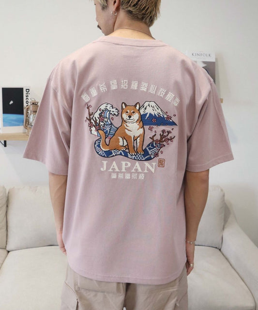 【Japan Series】SHIBA-INU Tee / 柴犬 刺繍Tシャツ
