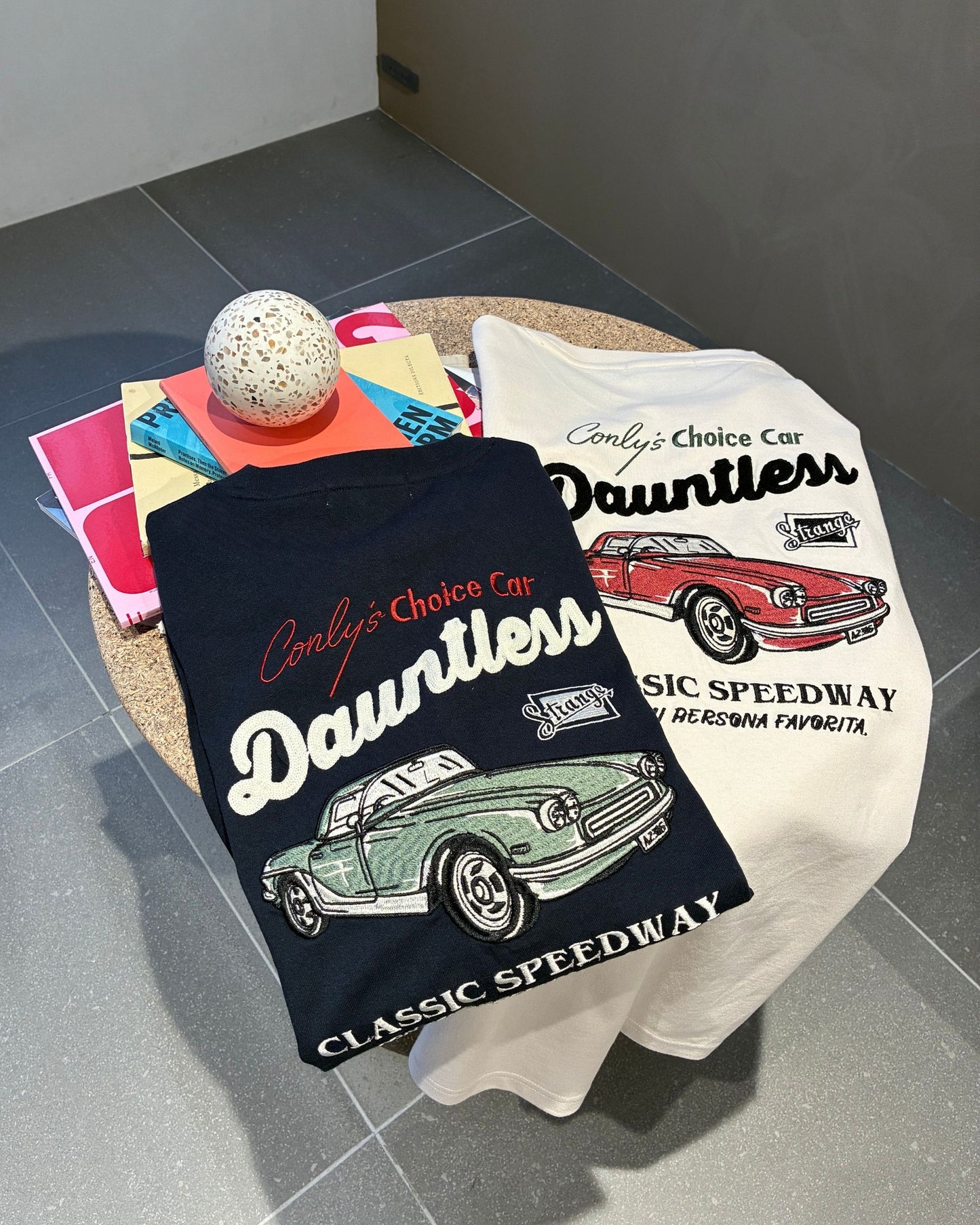 クラシックカー刺繍ロンT