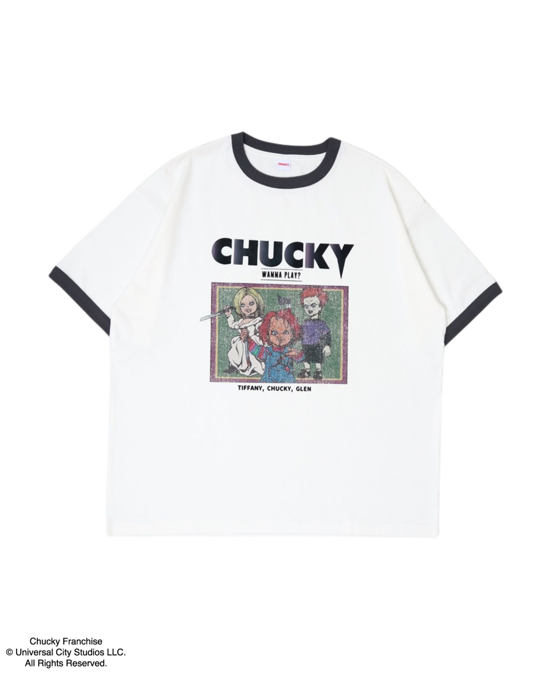 tシャツ 「CHUCKY / チャッキー」バンド風イラストTシャツ レディース メンズ ADPOSION tシャツ 「CHUCKY / チャッキー」バンド風イラストT