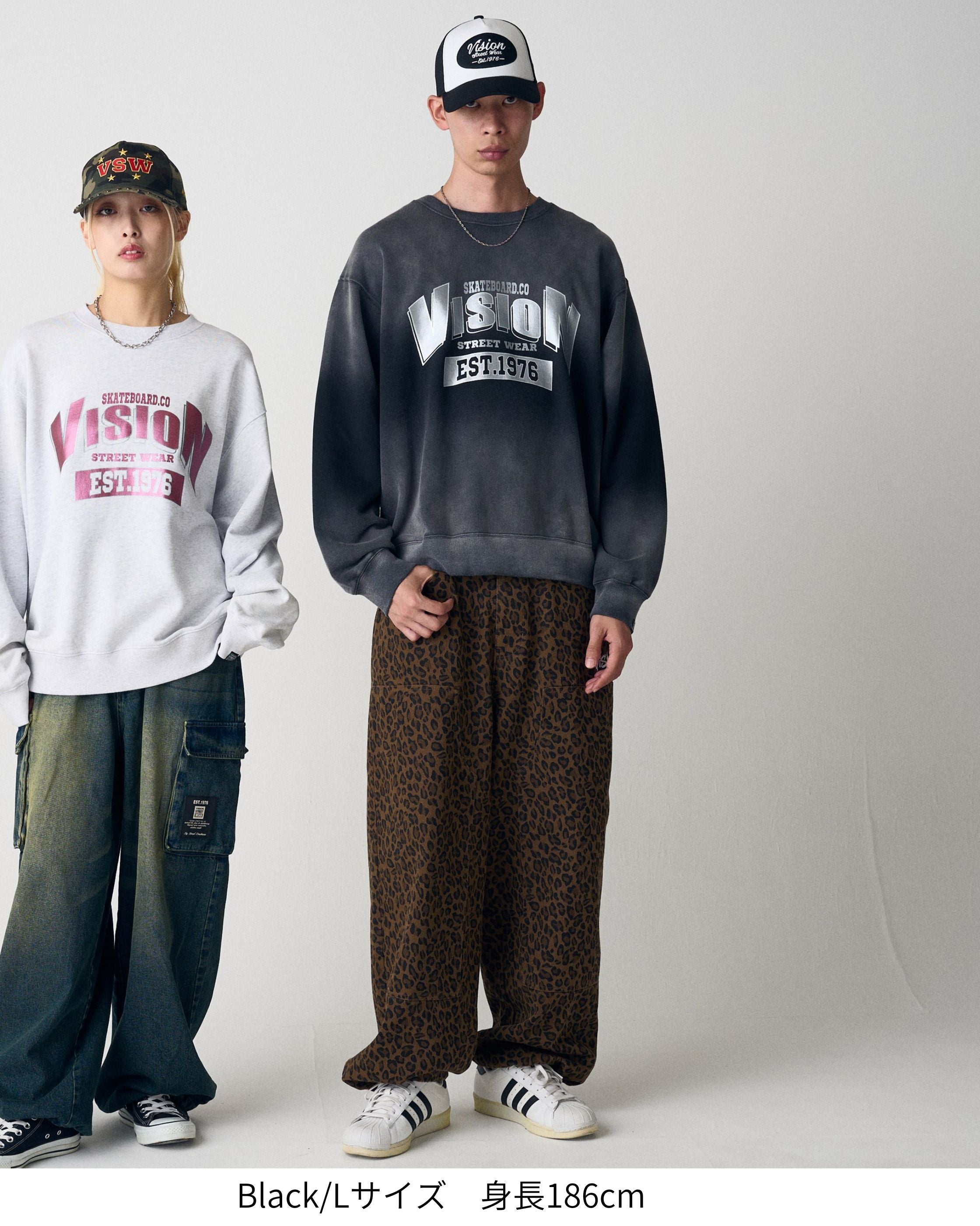 VISION STREET WEAR】Bleach College Sweat / 箔プリントロゴ VISION STREET WEAR】Bleach College Sweat / 箔プリントロゴ
