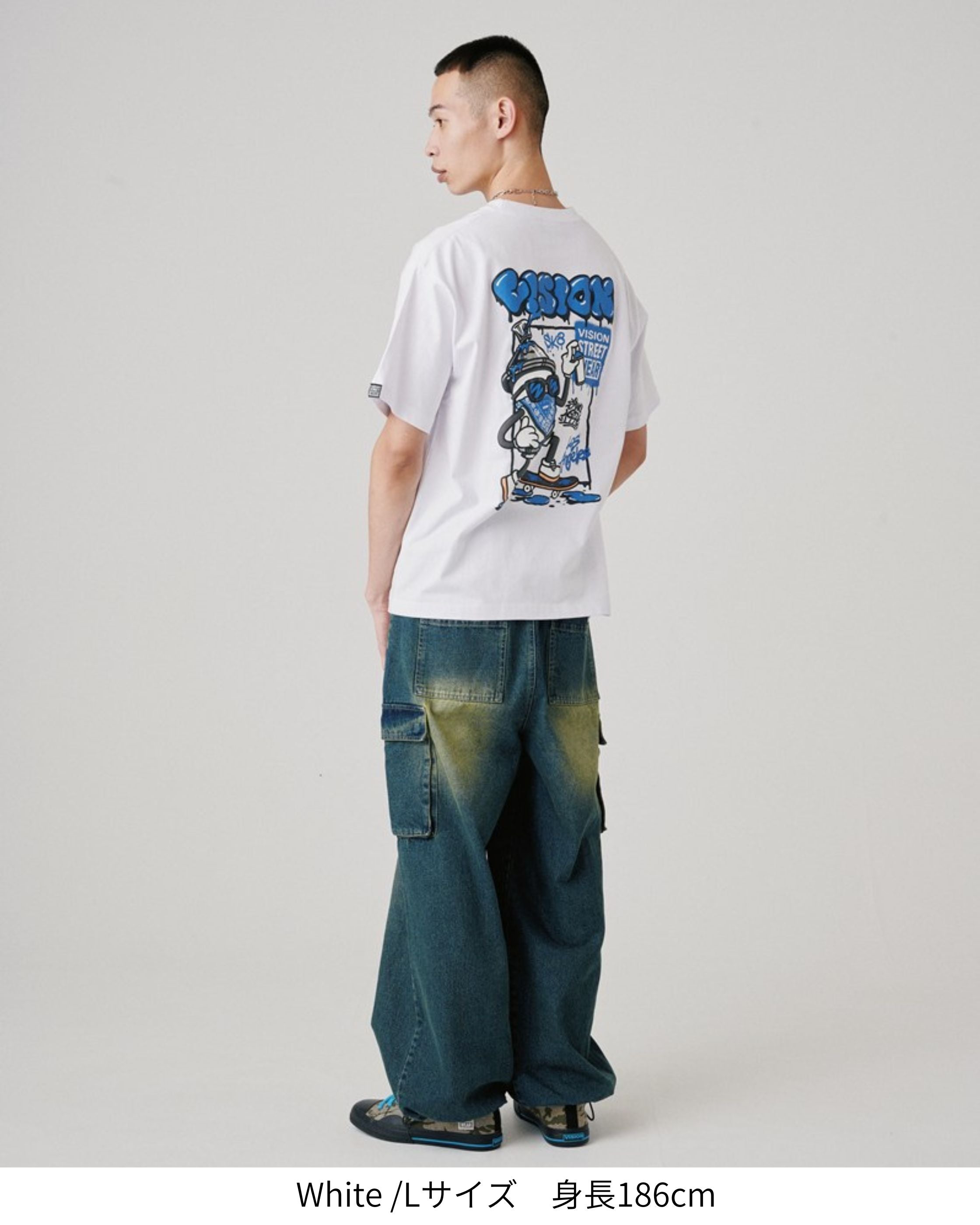 Spray Illust Tee / スプレーアートイラストTシャツ – Ha-Li-C STORE