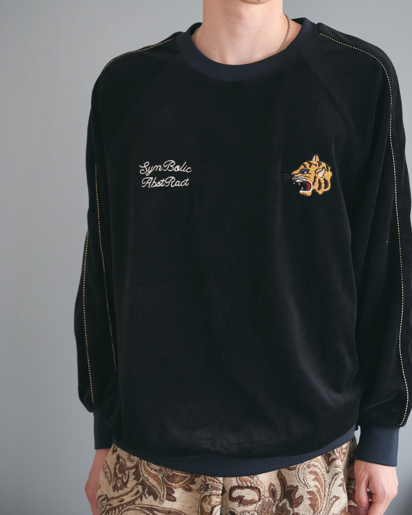 Velour Raglan Sweatshirt