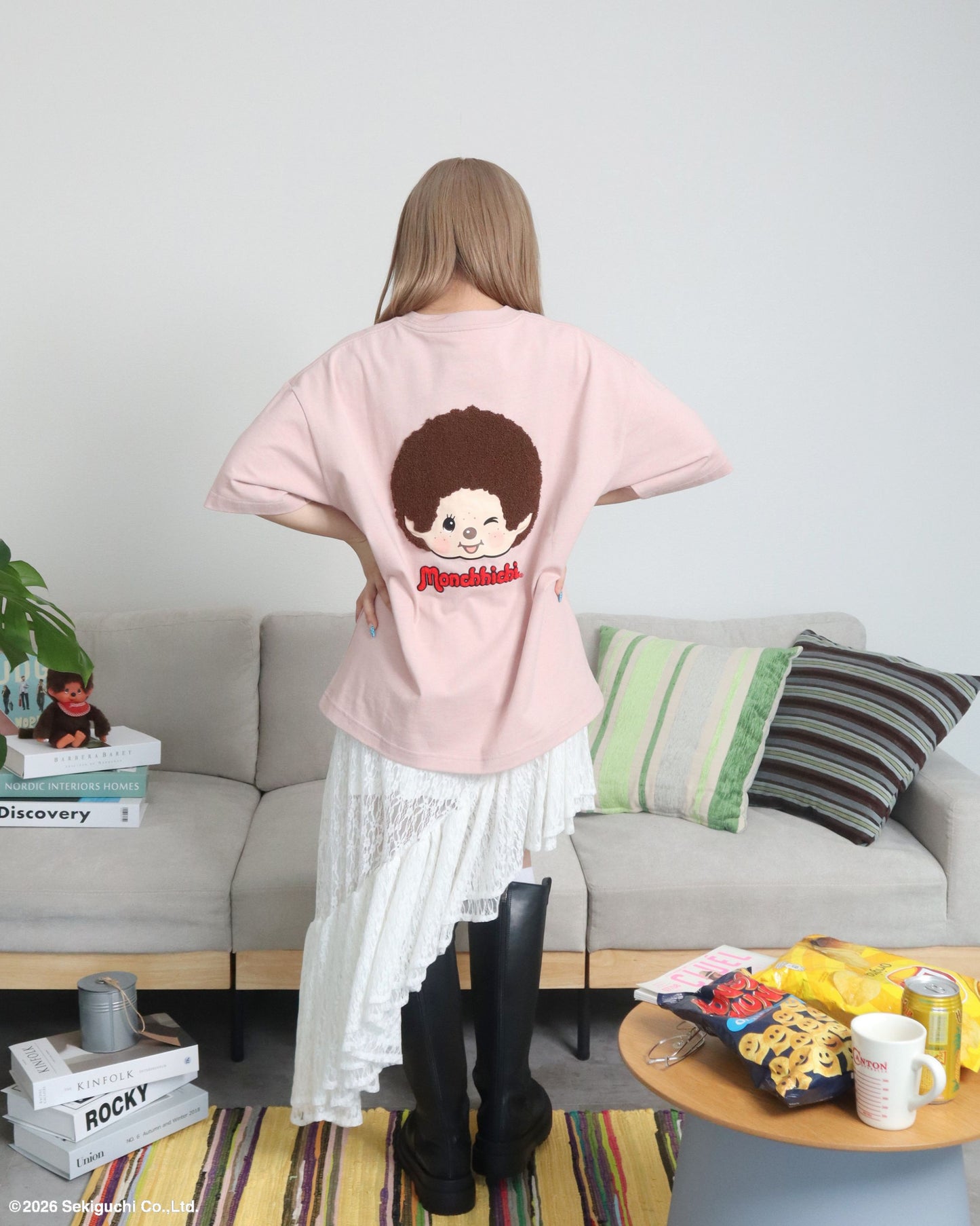 【モンチッチ】サガラオーバーTシャツ