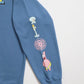 【スポンジ・ボブコラボ】Racing Sweatshirt / 袖プリントコラボスウェット