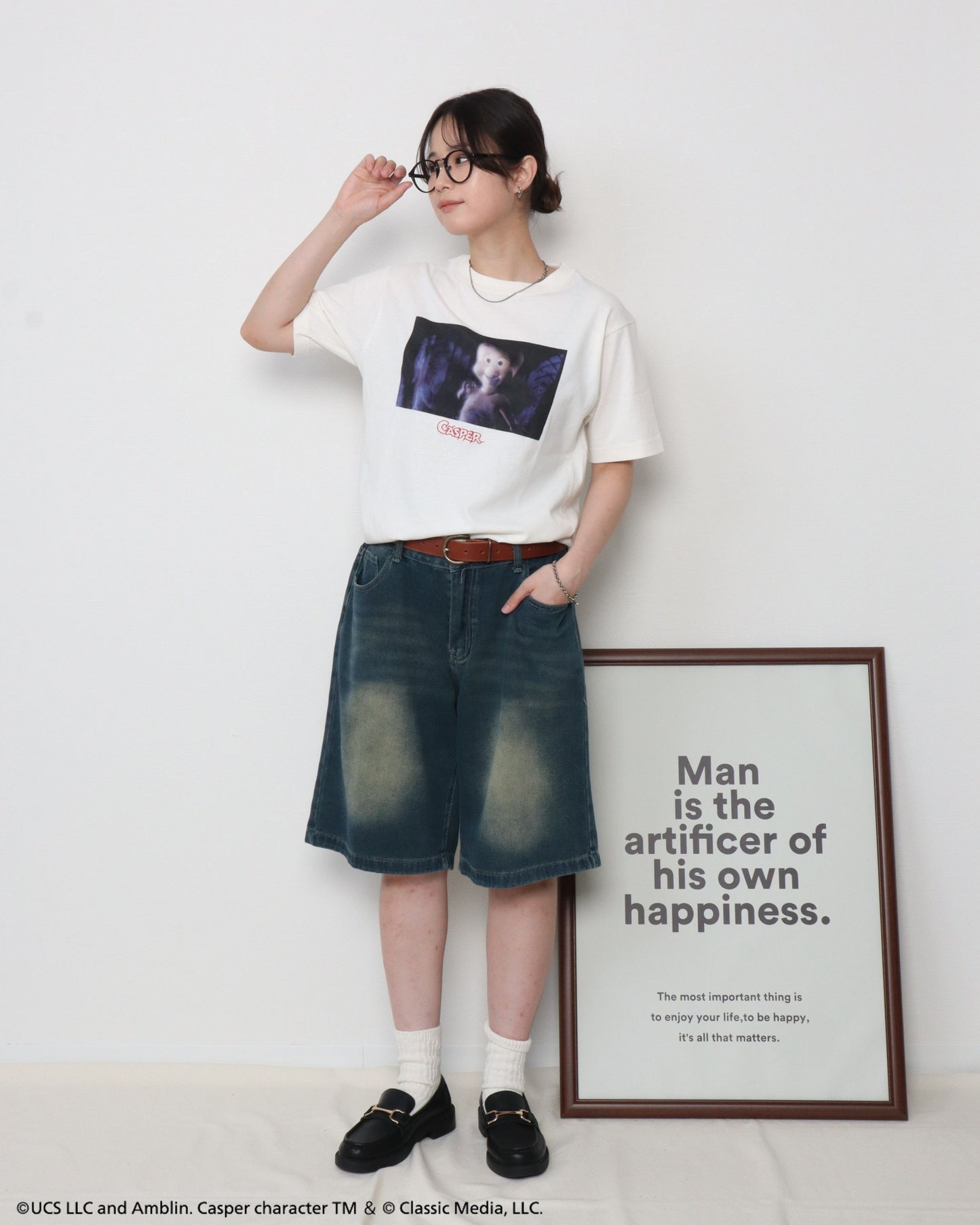 【キャスパー】フォトプリントTシャツ