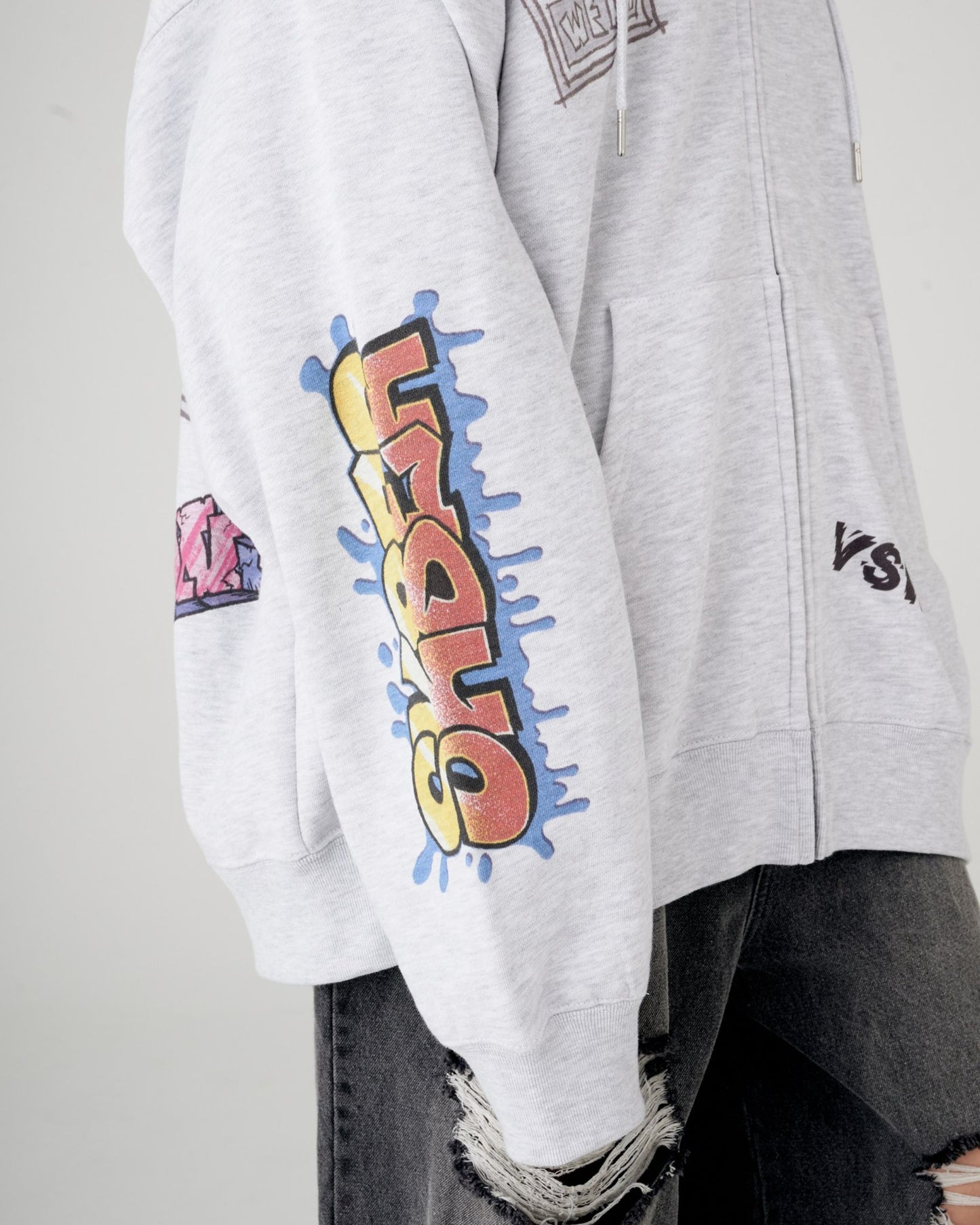 Graffiti Print Hoodie