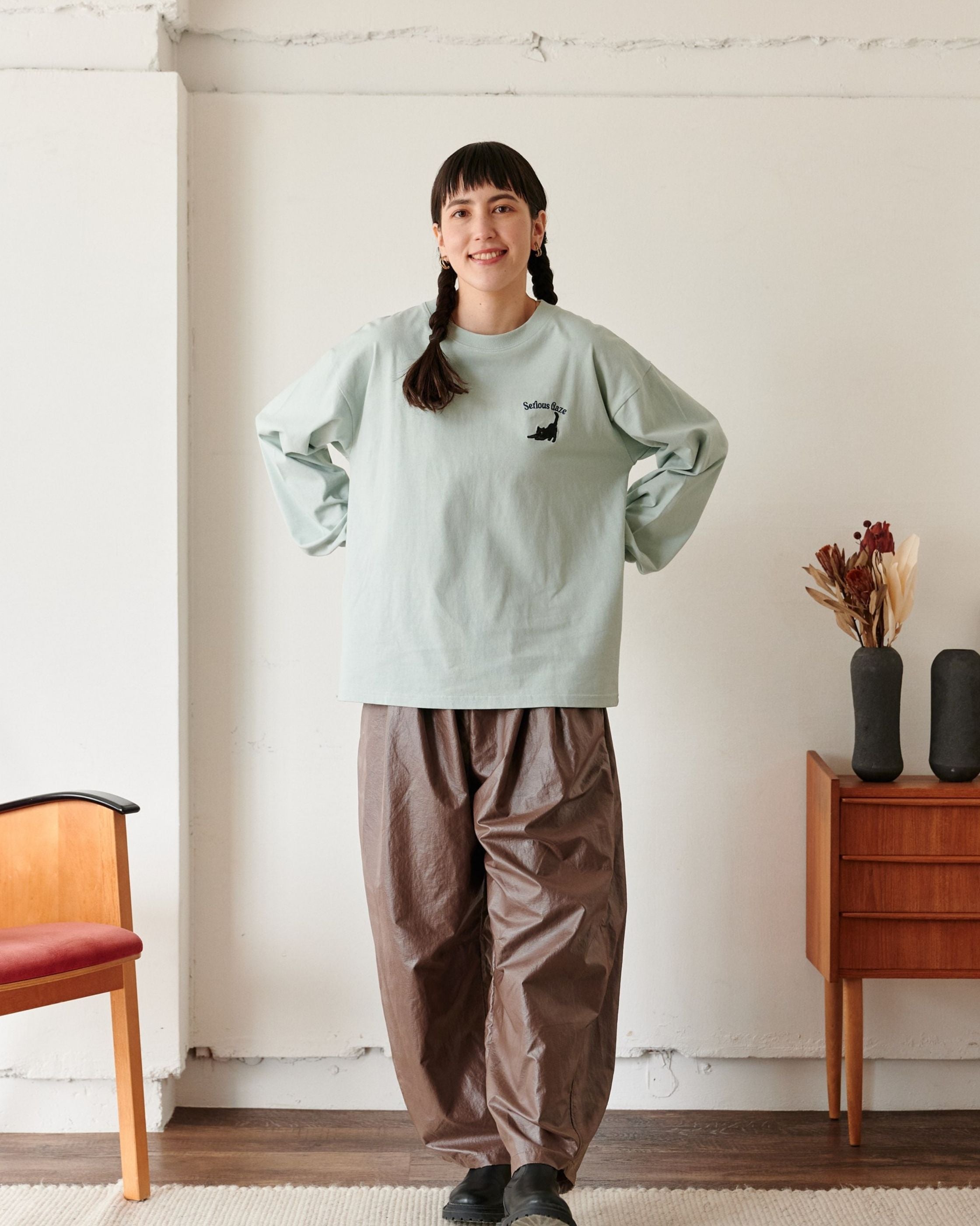 新品未使用☆pois compact long tee ポワコンパクトロングT POWER TO THE PEOPLE】ネコ刺繍ロンT – Ha-Li-C STORE（ハリックストア
