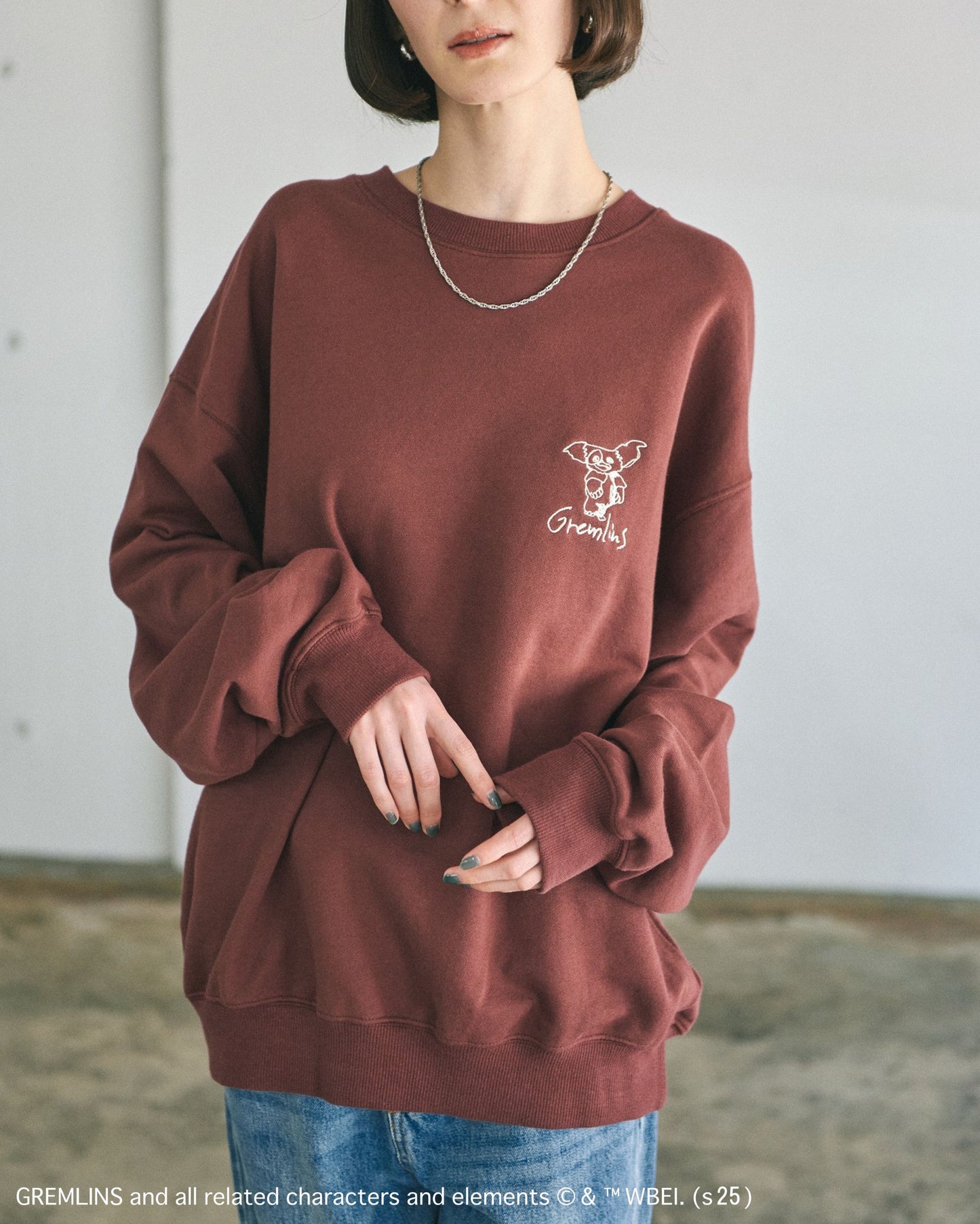 【グレムリン】ギズモ ラクガキ刺繍スウェット