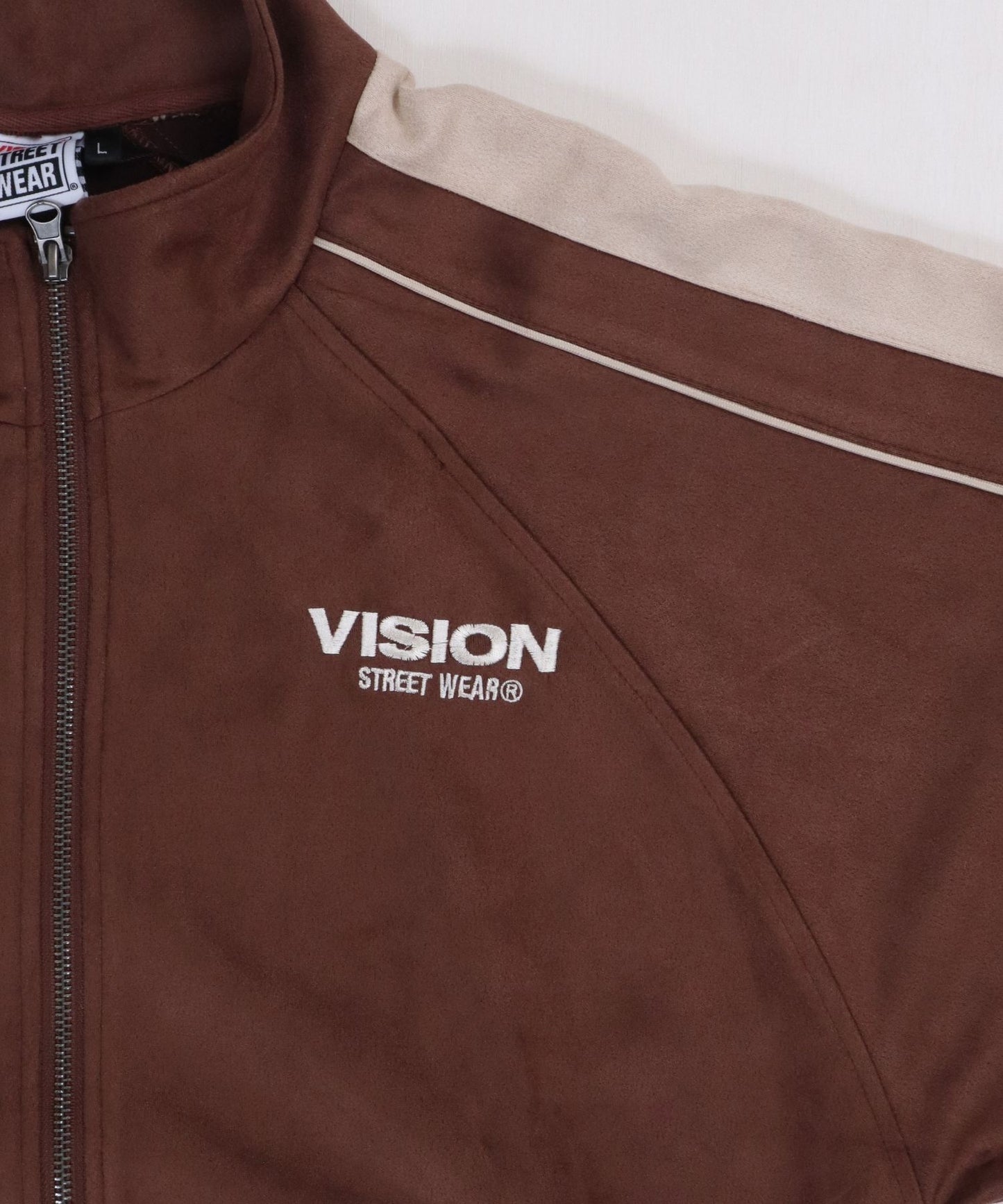 Fake suede track jacket / フェイクスエードトラックジャケット
