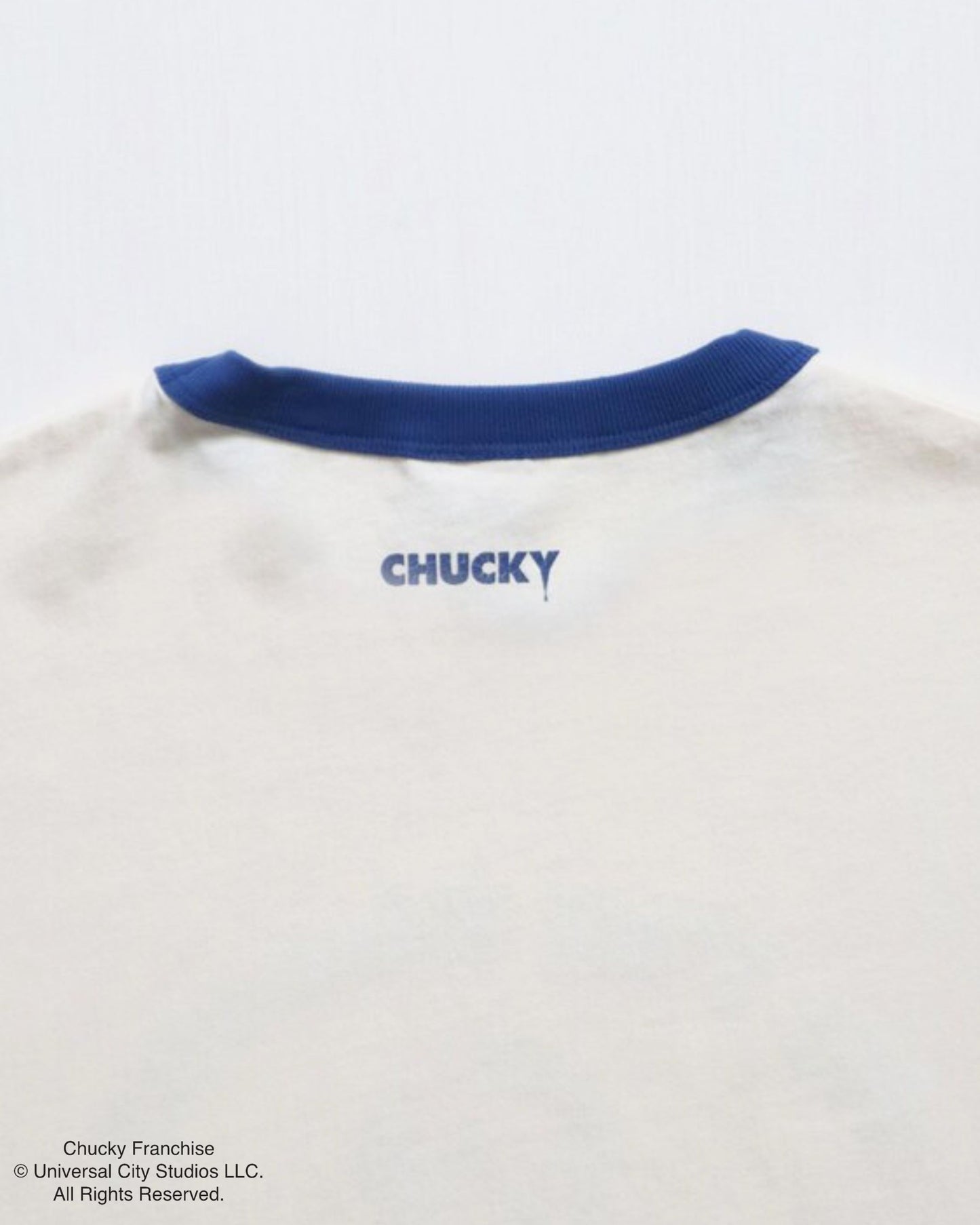 【CHUCKY】チャッキー　クラックプリント　リンガーT