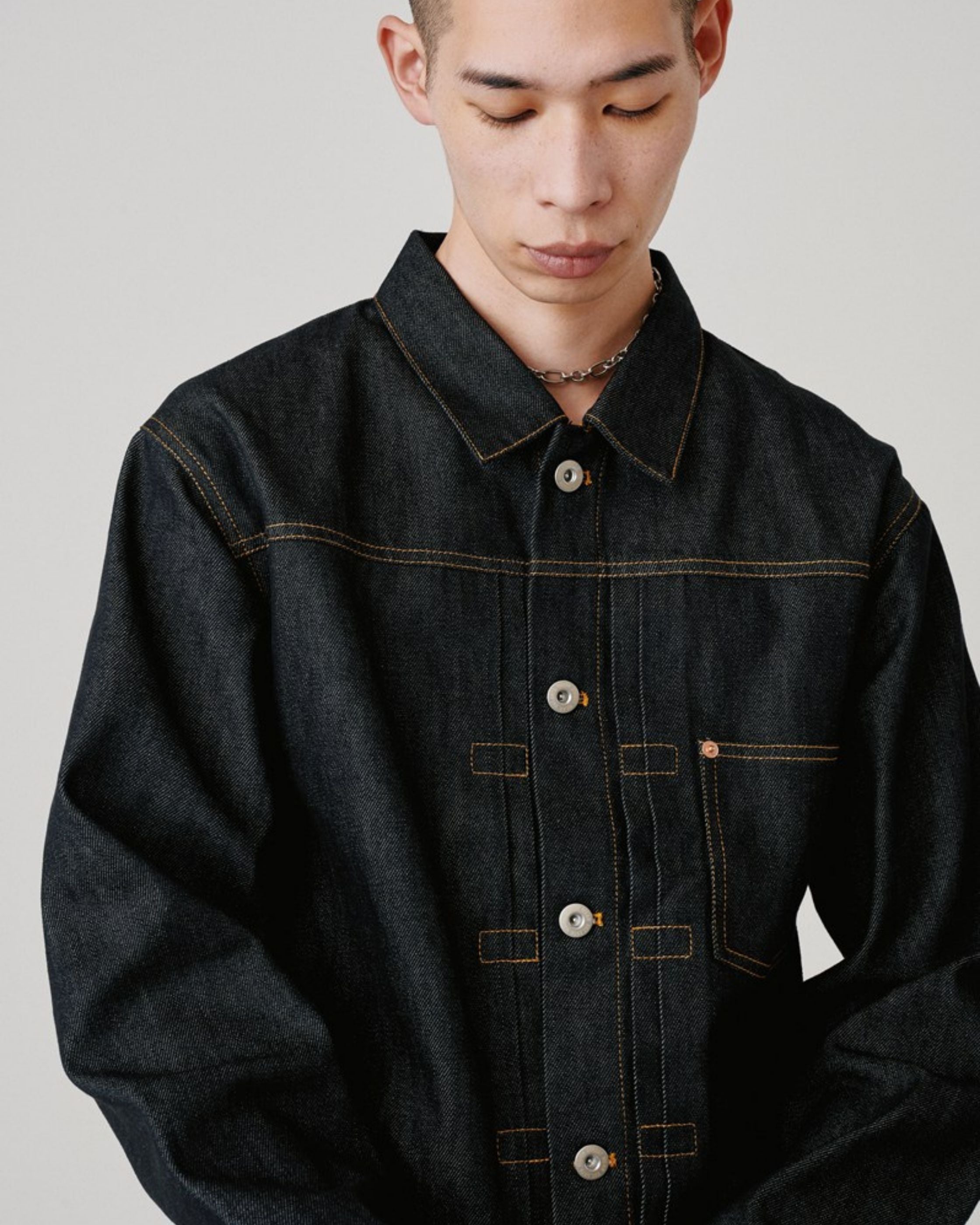 VISION STREET WEAR】Rigid Denim Jacket / ステッチリジットデニム