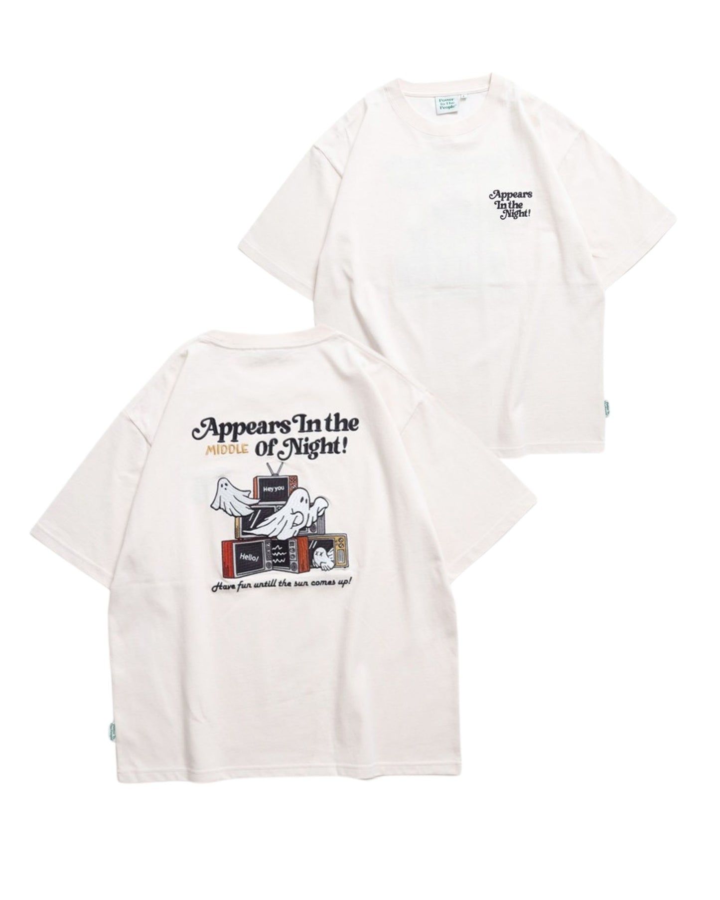 ミッドナイトオバケ刺繍T