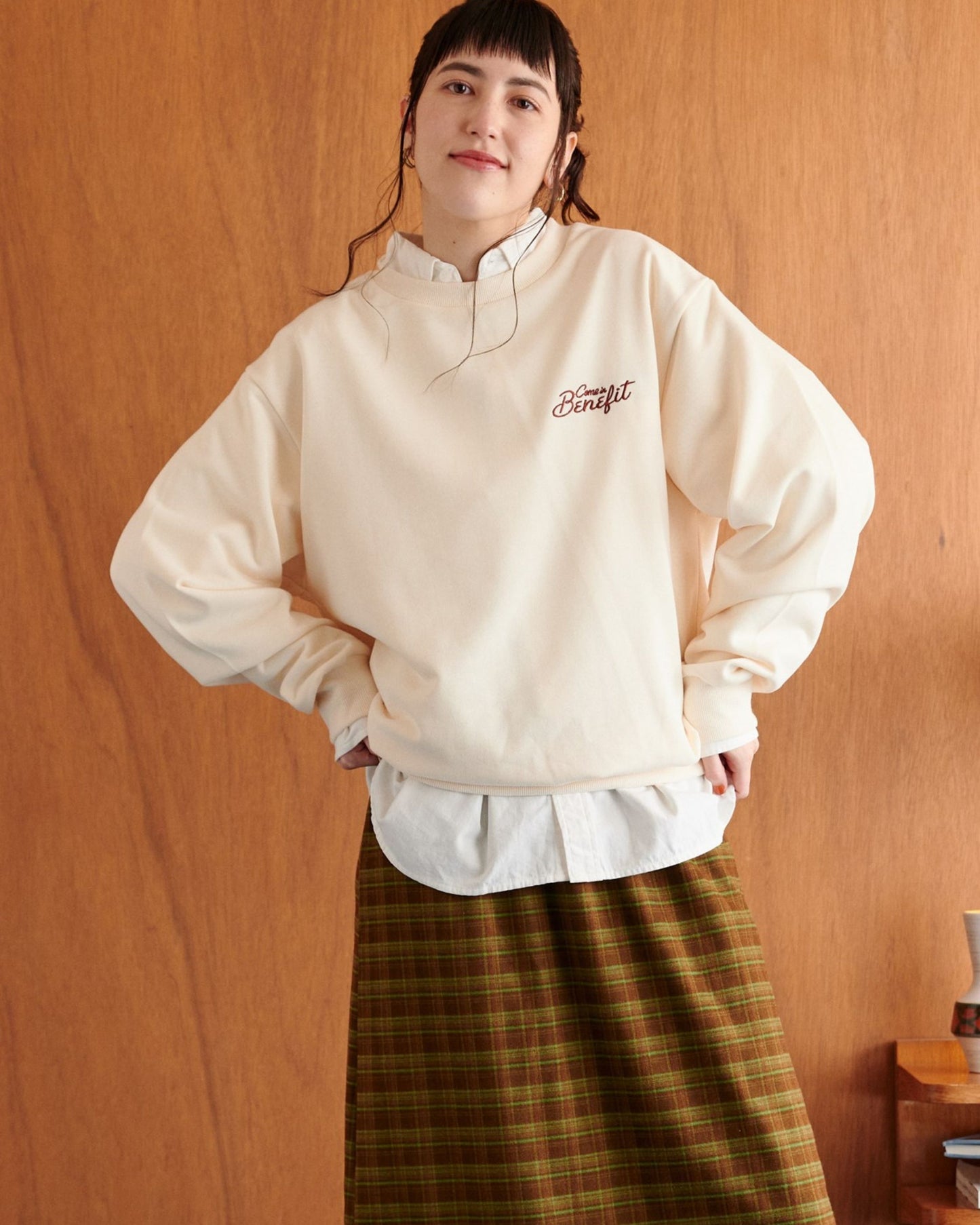 ネコショップ刺繍スウェット