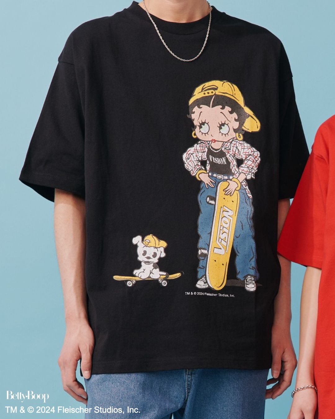 【BettyBoop】スケーターイラストTシャツ