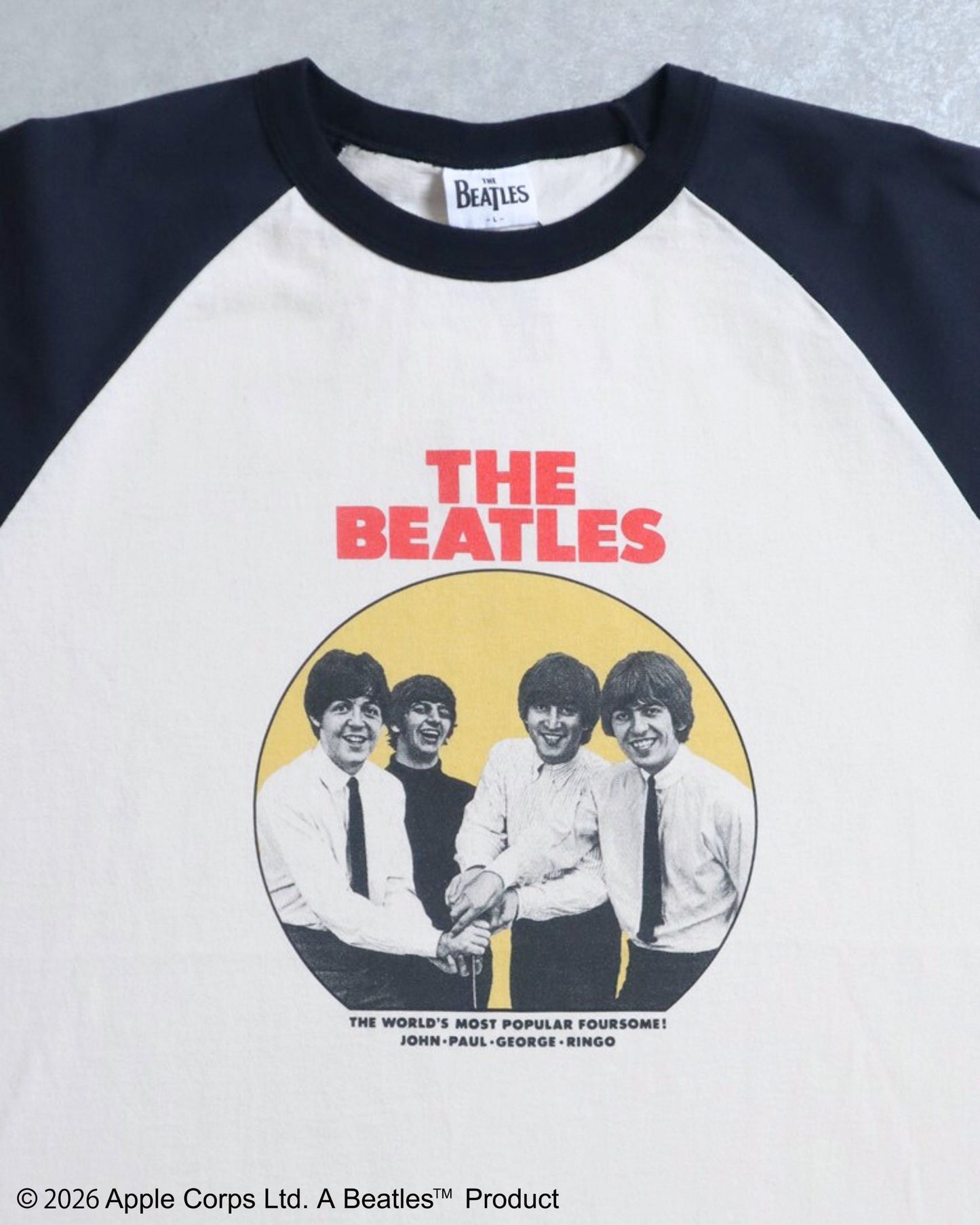 【ビートルズ】レコード柄ラグランT
