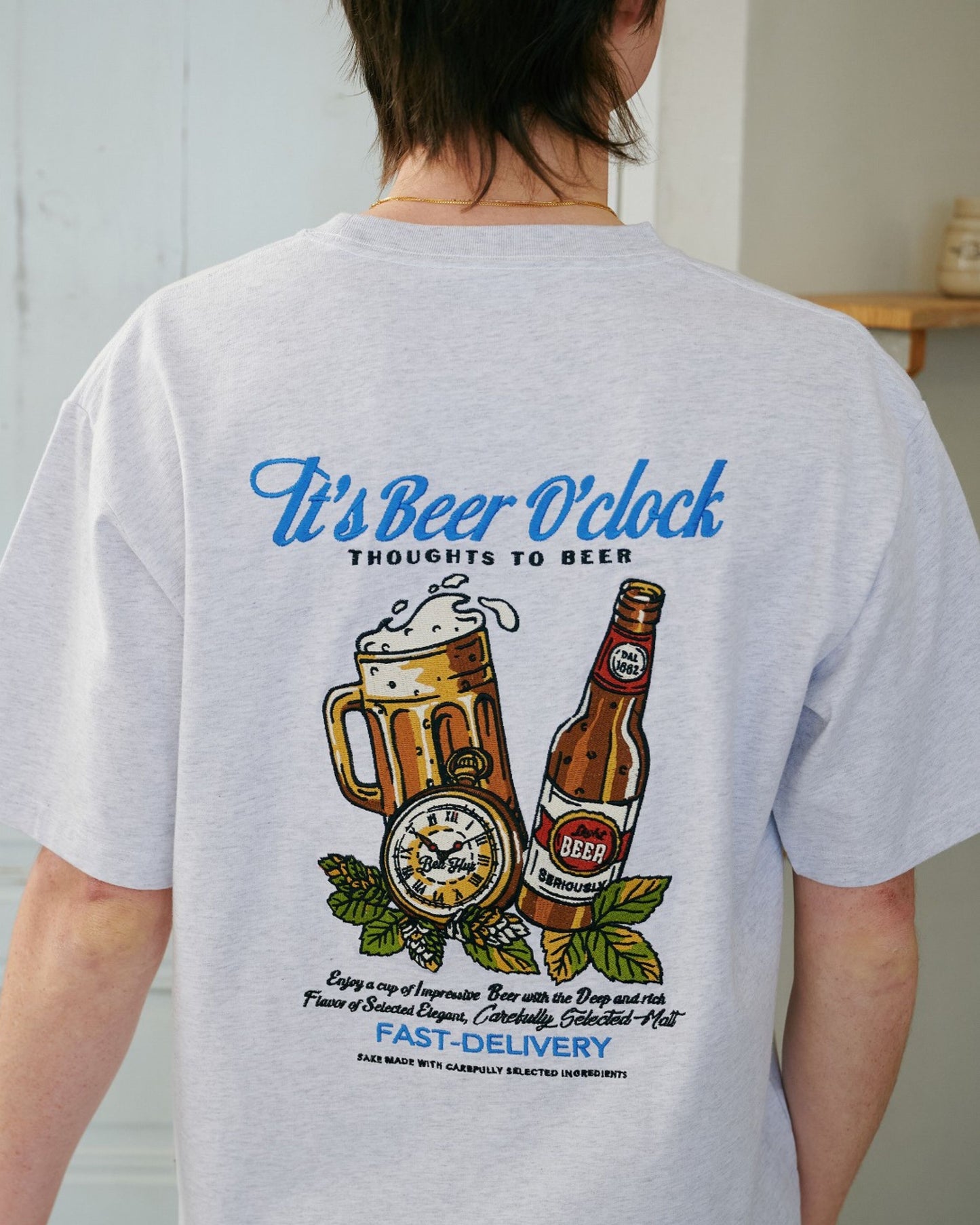 Beer Embroidery Tee