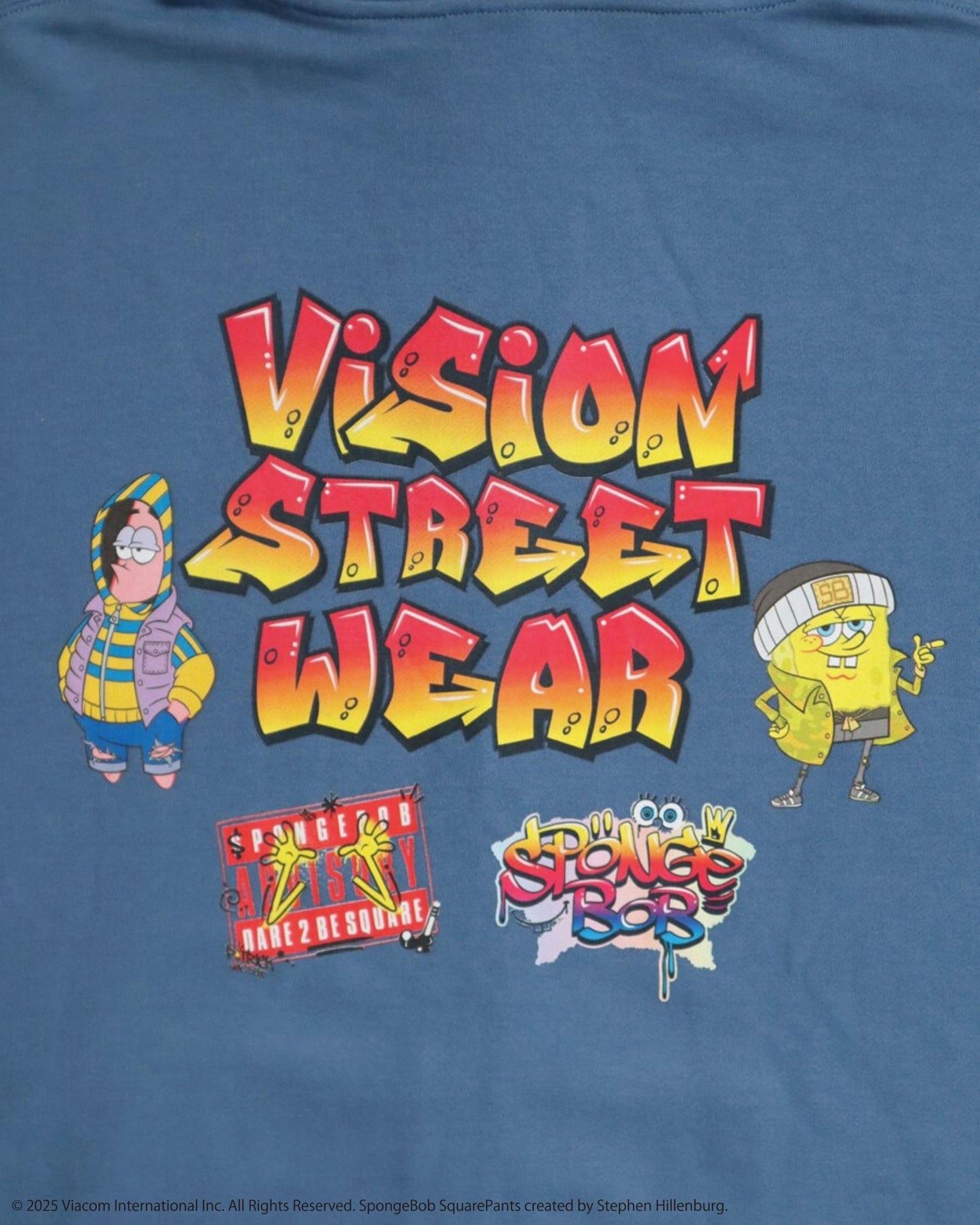 【スポンジ・ボブコラボ】 Logo ZIP PK / ストリートグラフィックZIPパーカー