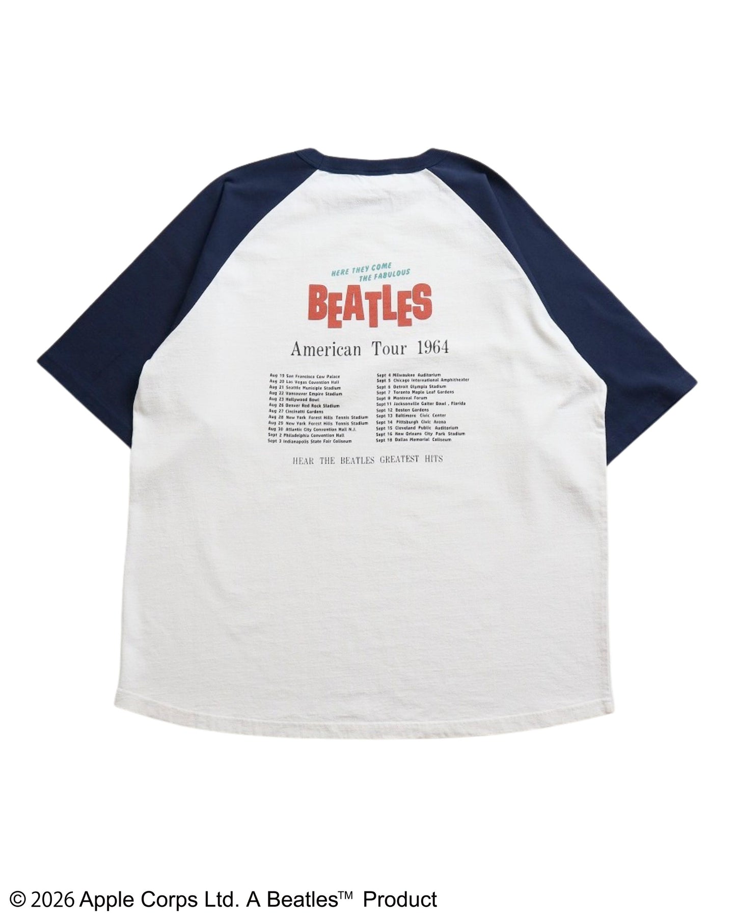 【ビートルズ】ツアープリントラグランT